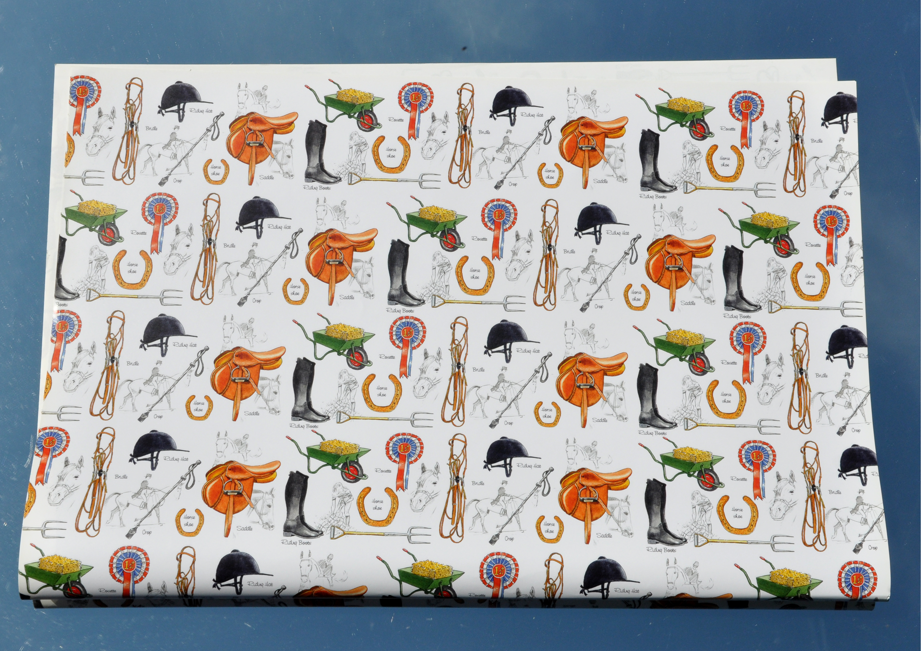 Reiten / Pferde - Geschenkpapier
