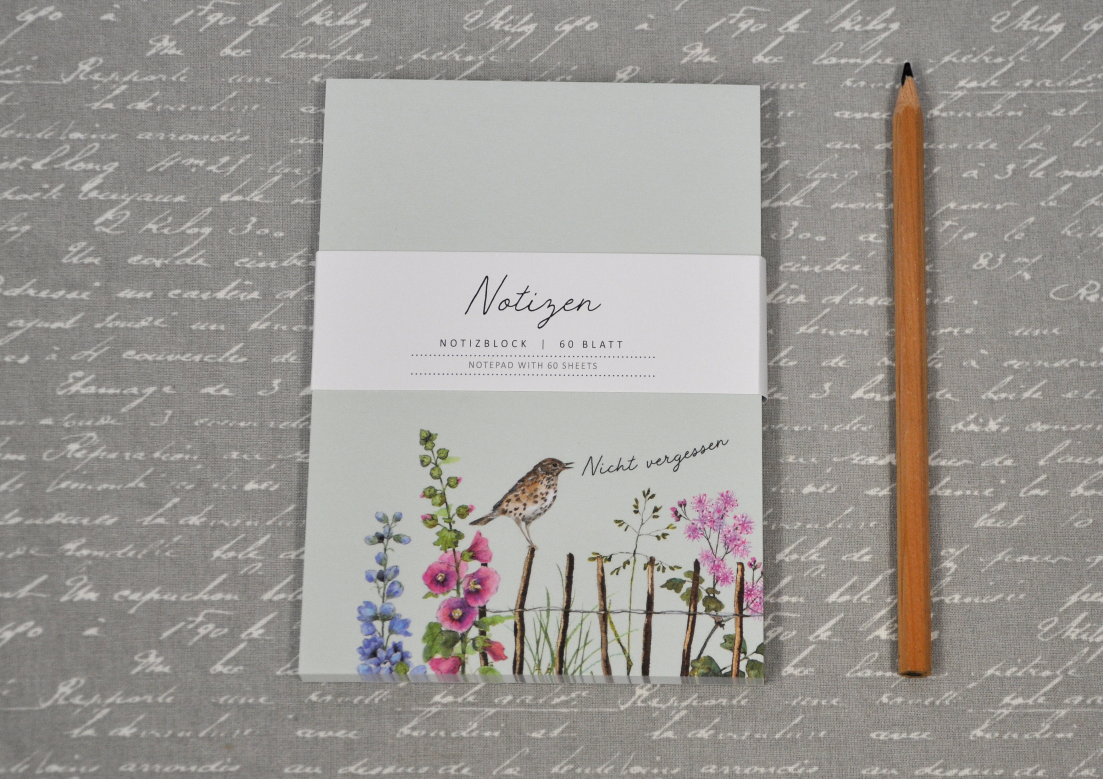 Stockrosen / Naturgarten Block - Notizblock A6