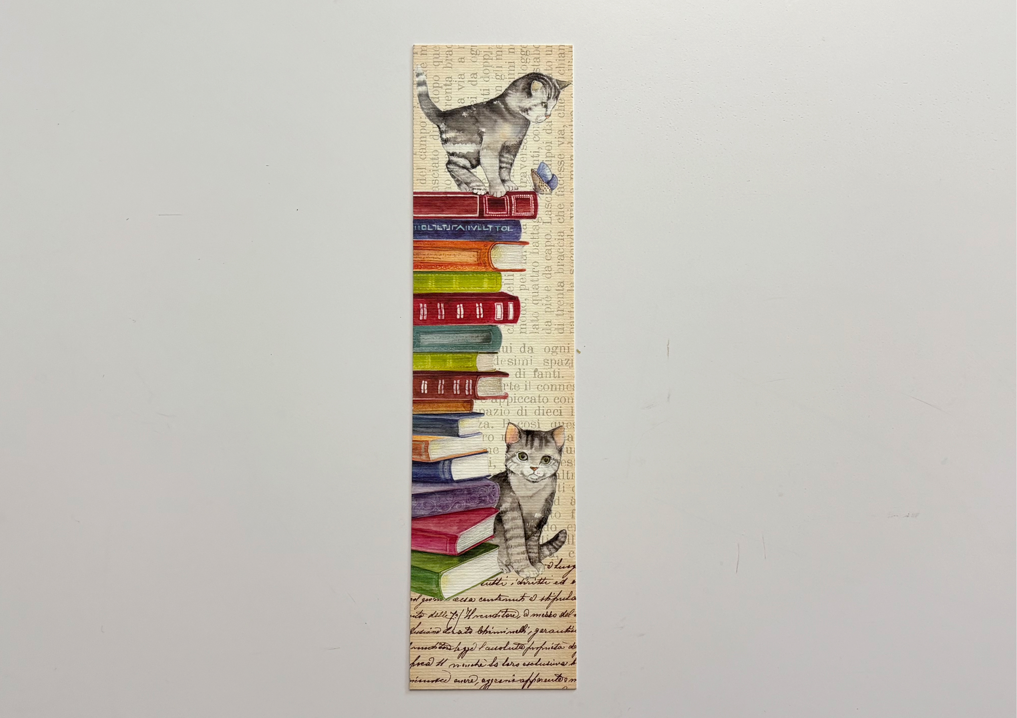 Katzen in der Bibliothek- Lesezeichen 