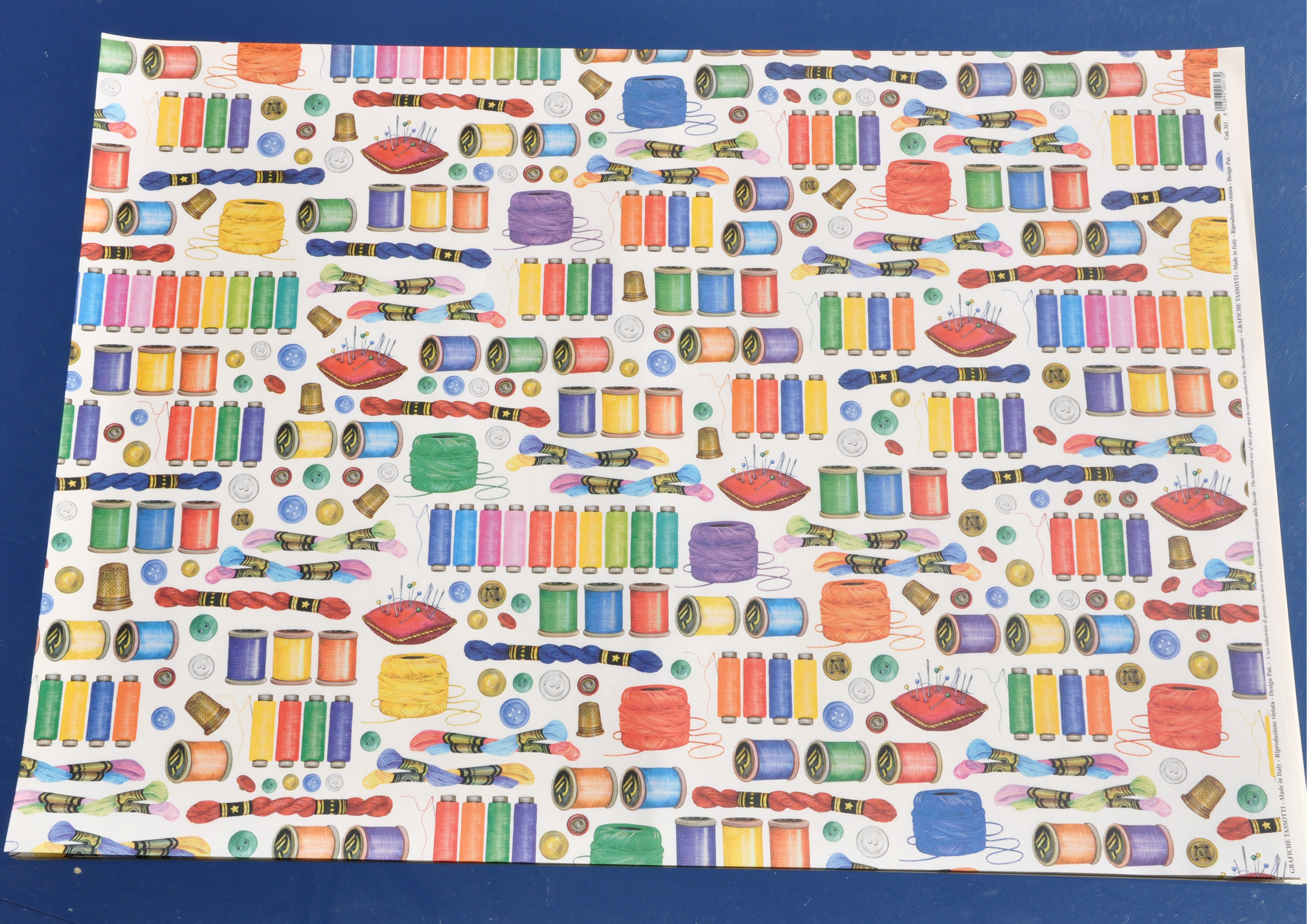 Nähutensilien / Nähen Schneidern - Geschenkpapier