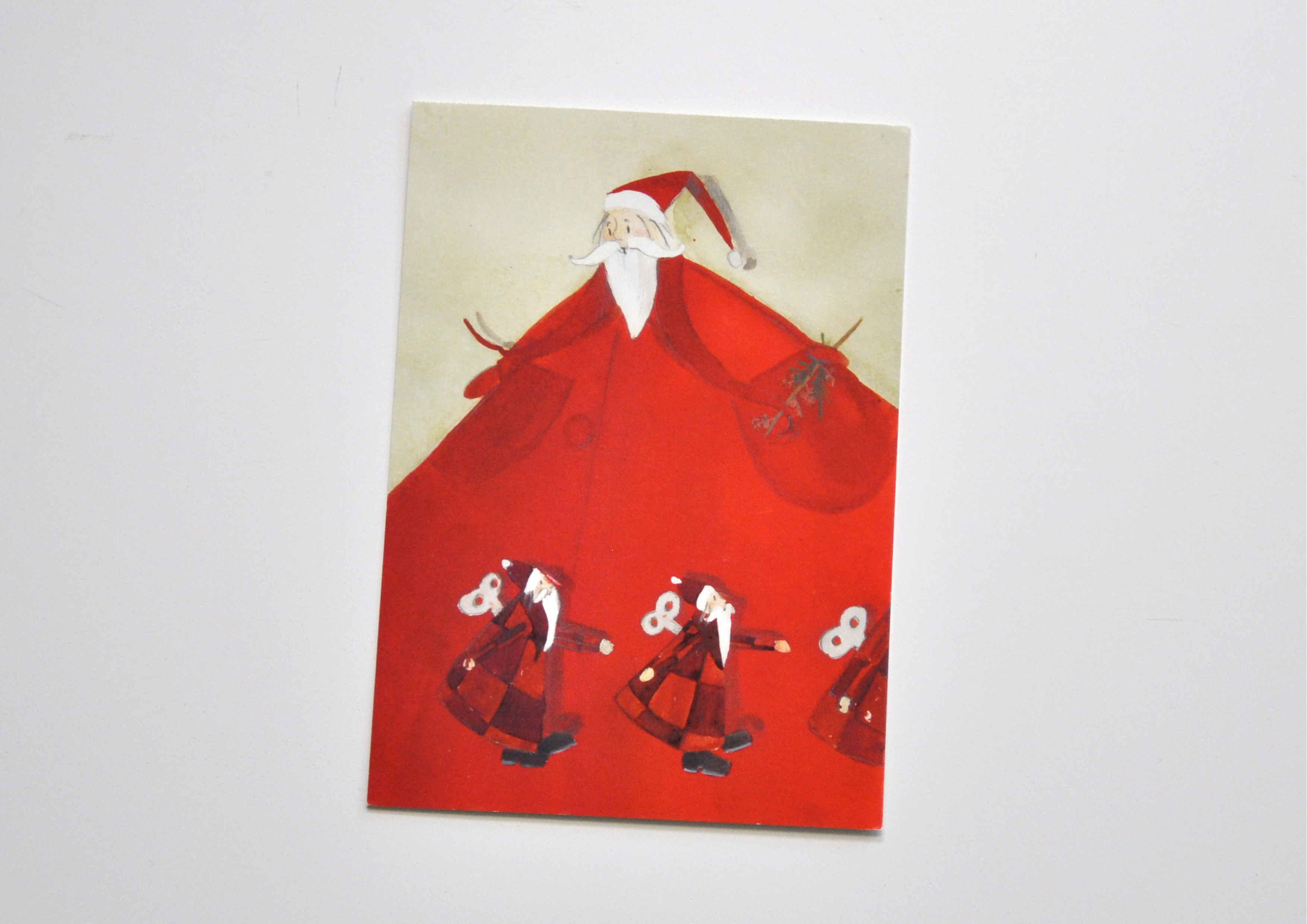 Weihnachtsmann / Spielzeug - Postkarte 