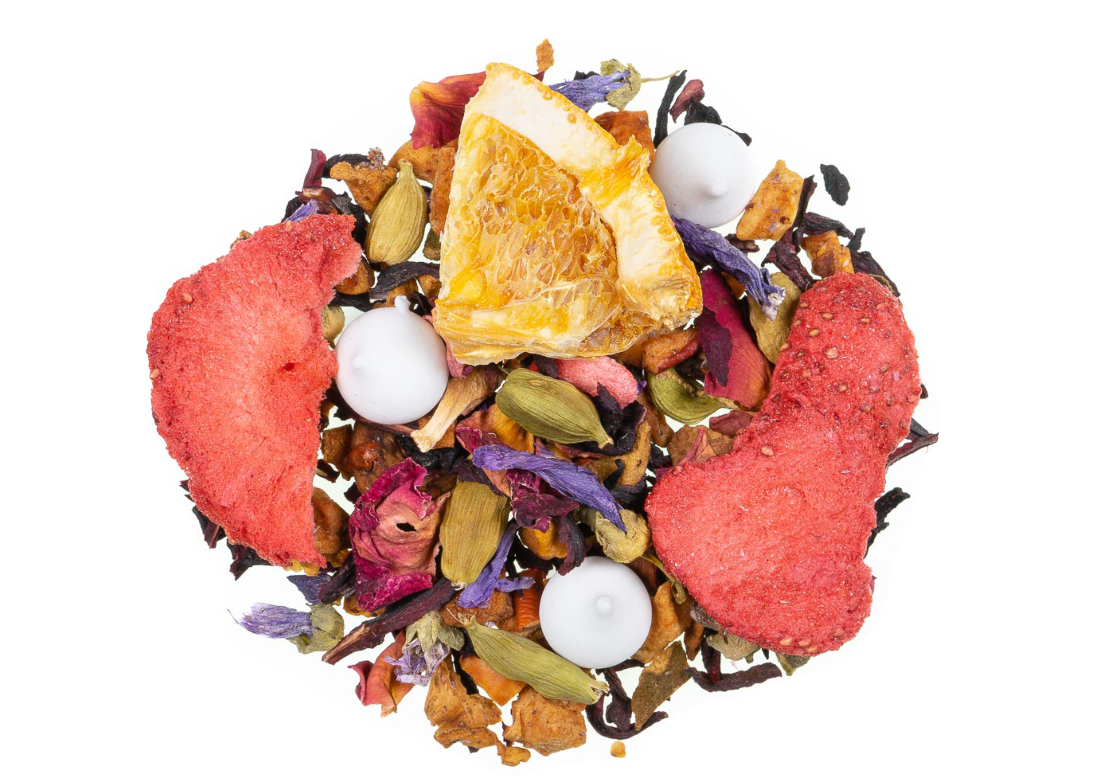 Schneefrüchtchen - Früchtetee / Erdbeer Cardamom Geschmack
