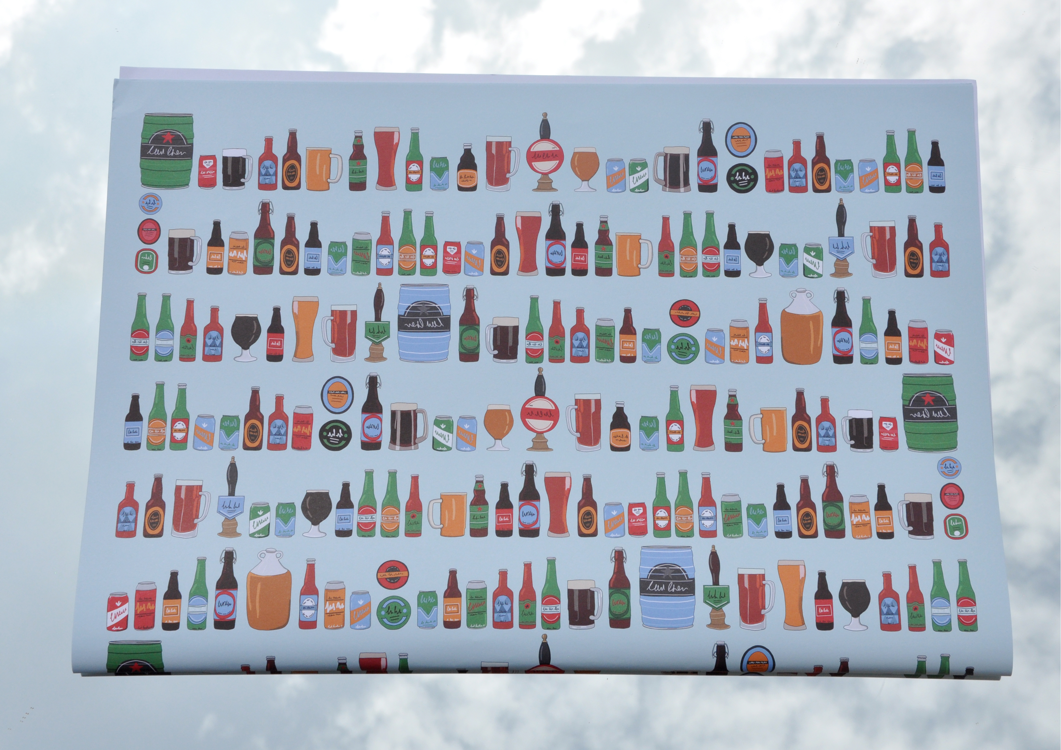 Bier - Geschenkpapier