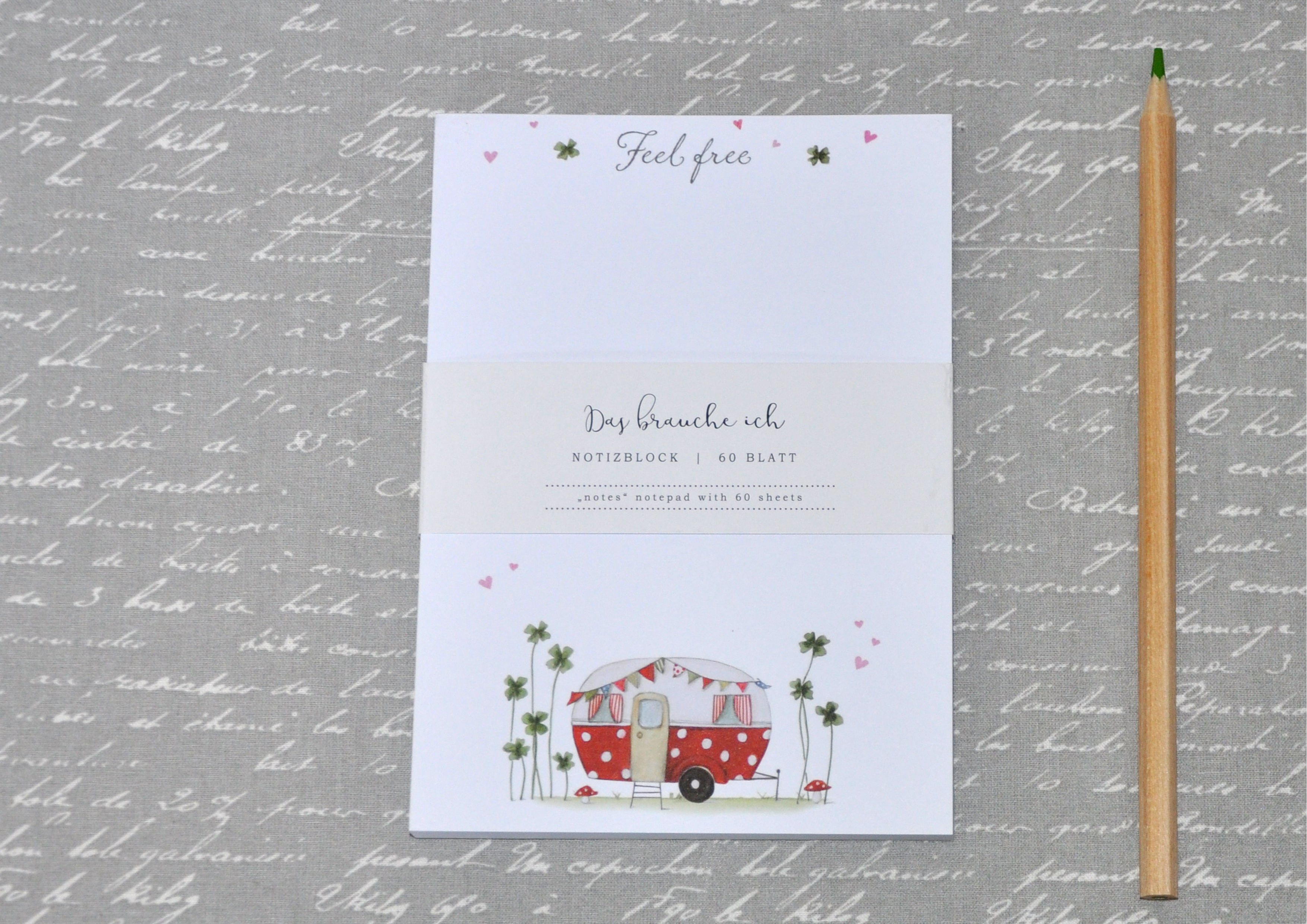 Das Leben ist eine Reise - Notizblock A6  