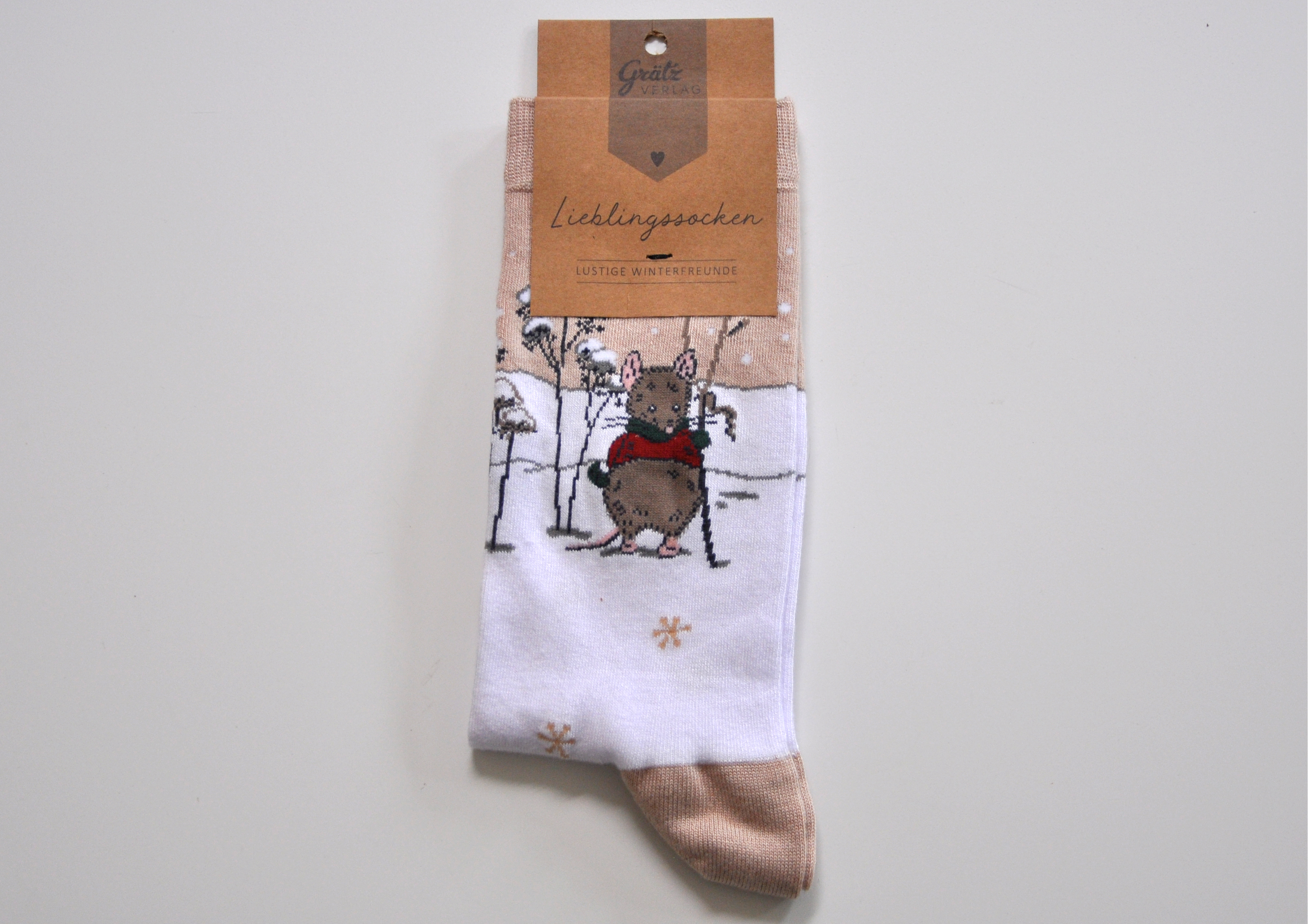 Wintermäuse - Socken aus Bambusviscose Gr. 38-44 