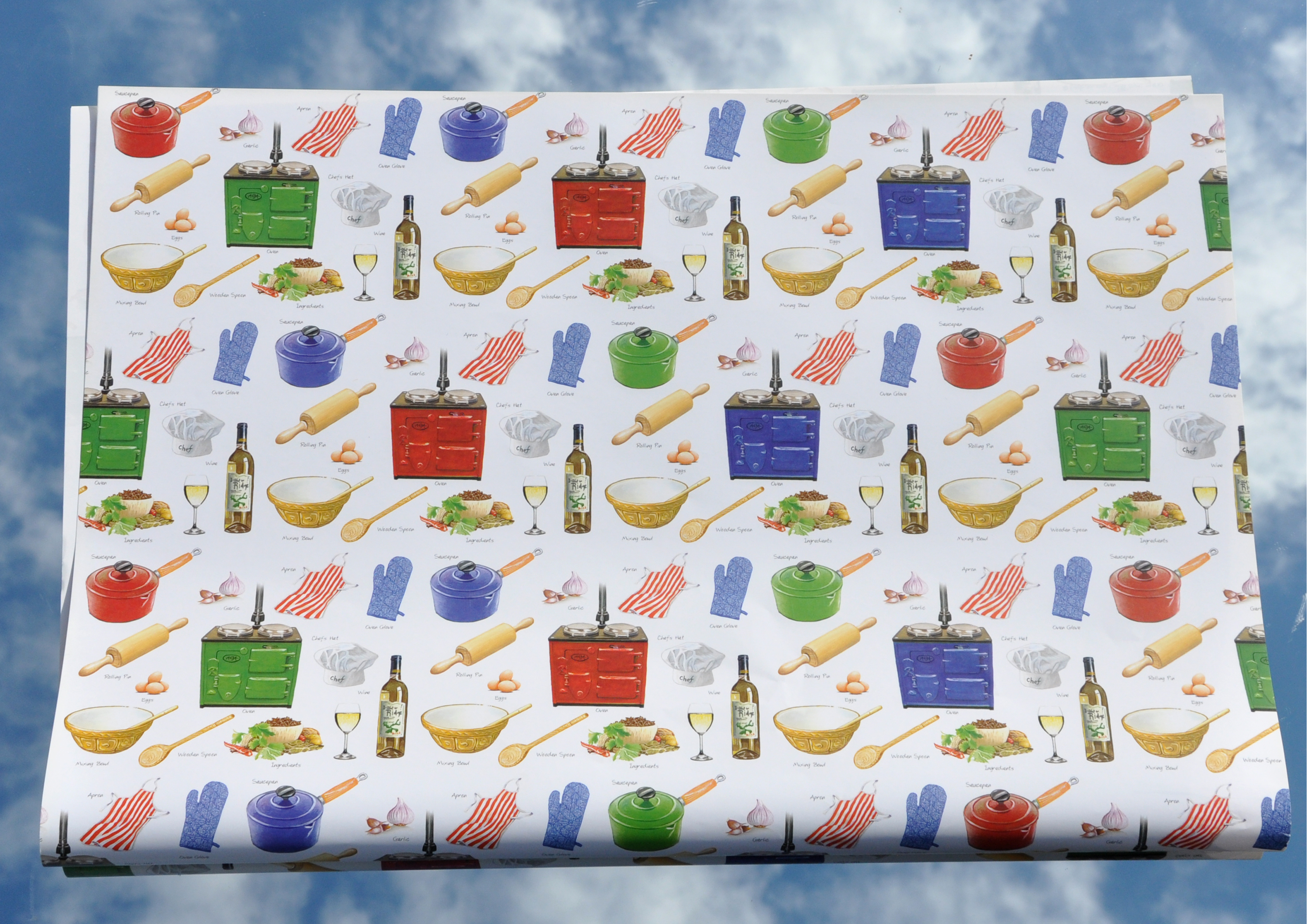 Kochen / Küche - Geschenkpapier 