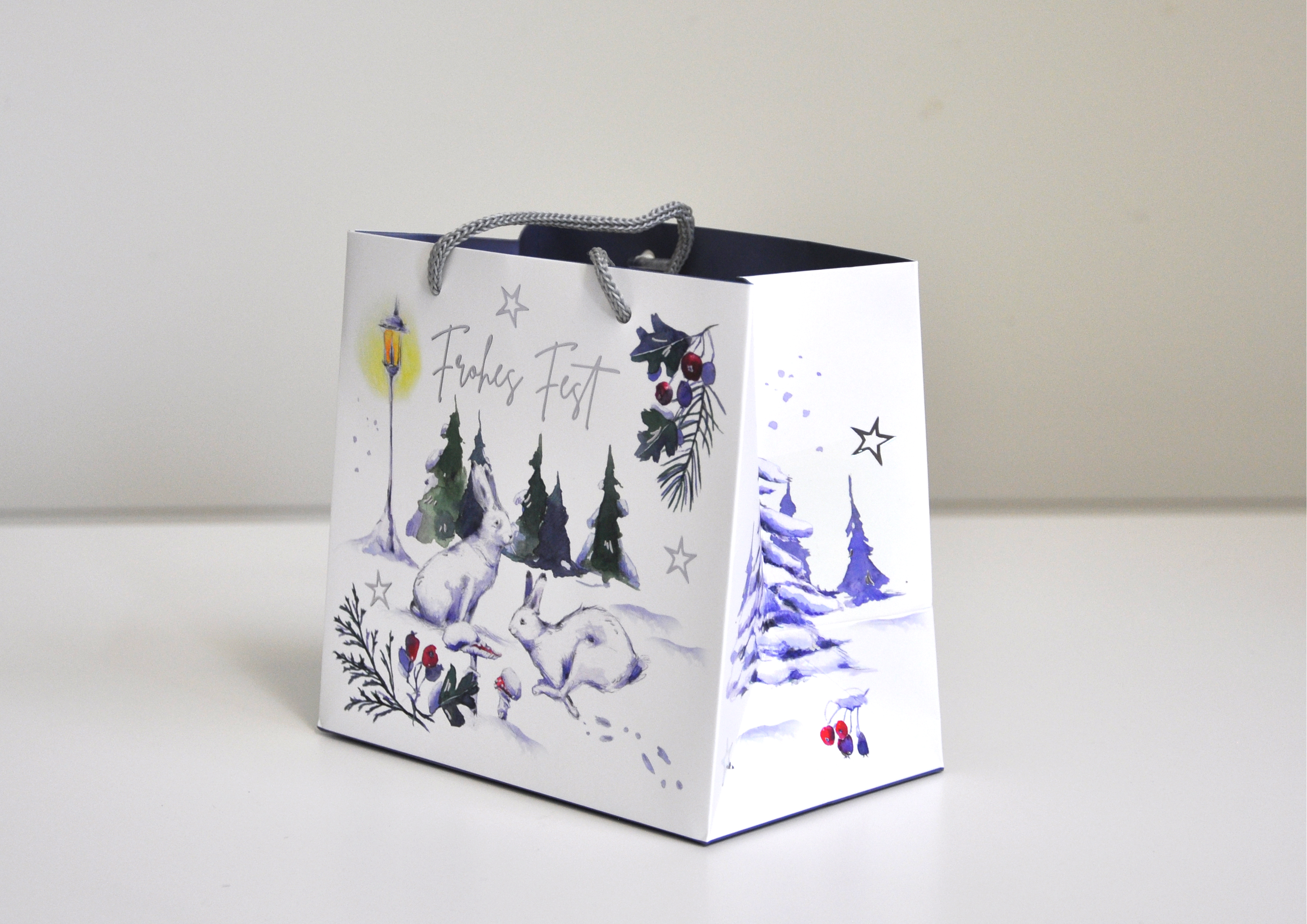 Winterpark / Frohes Fest - Geschenktasche