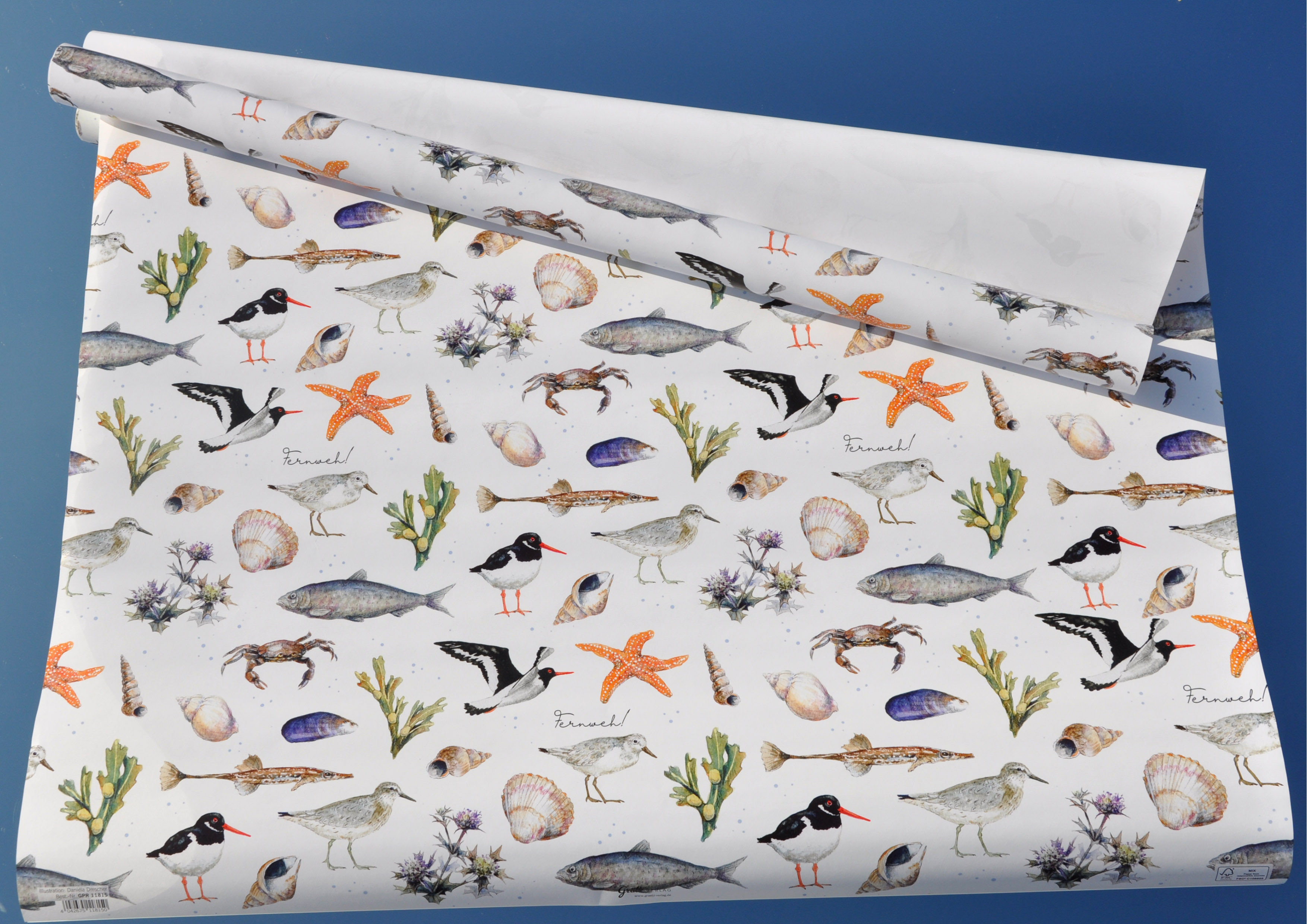 Fernweh ans Meer - Geschenkpapier