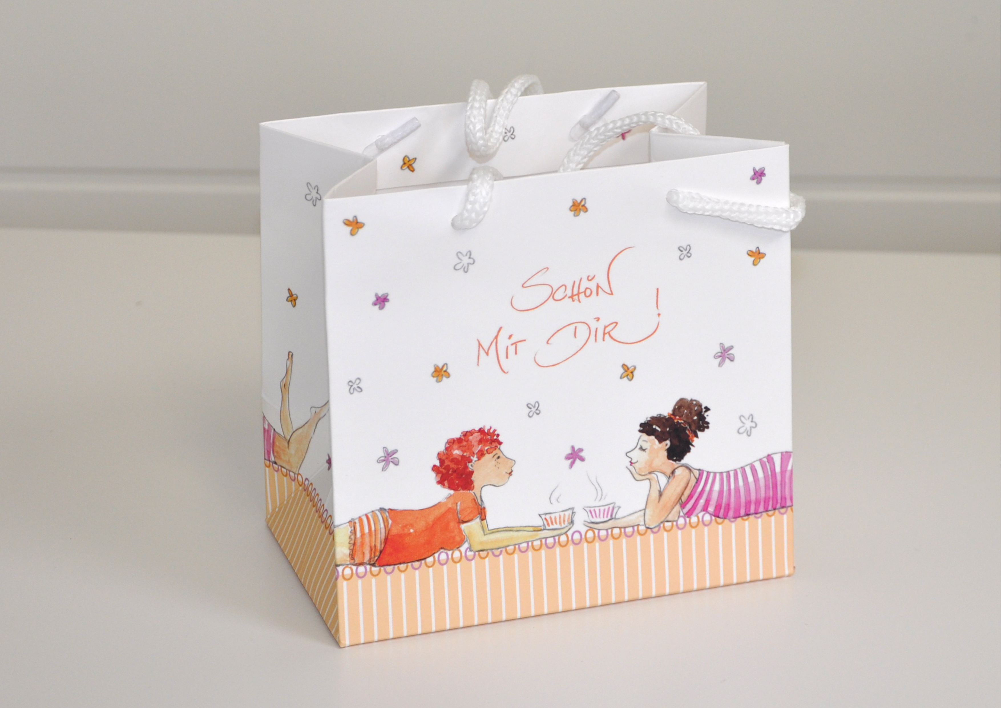 Schön mit Dir ! - Geschenktasche
