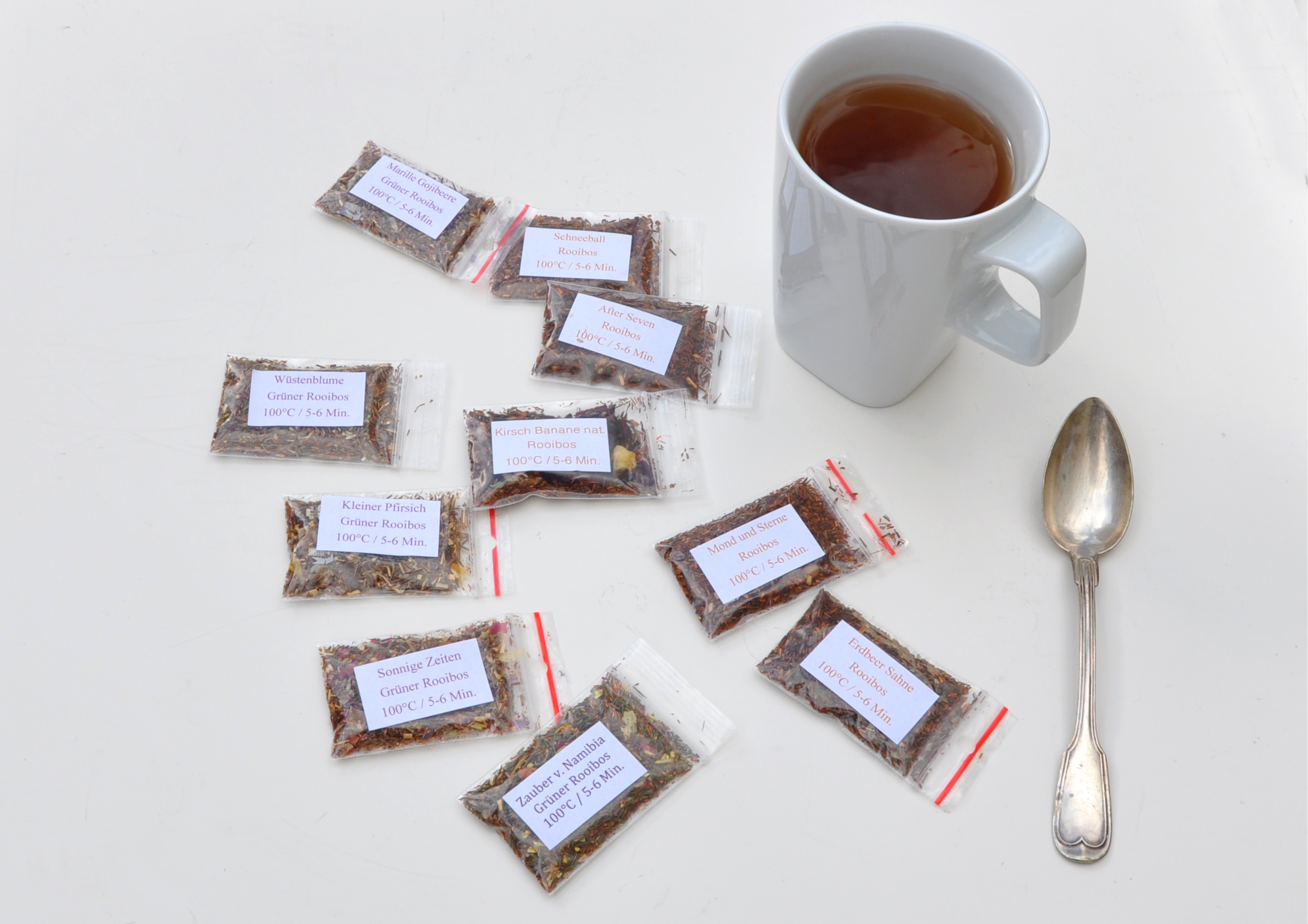 rb-10 Rotbusch Tee / Rooibos je 1 Tasse verschiedene Stückzahlen