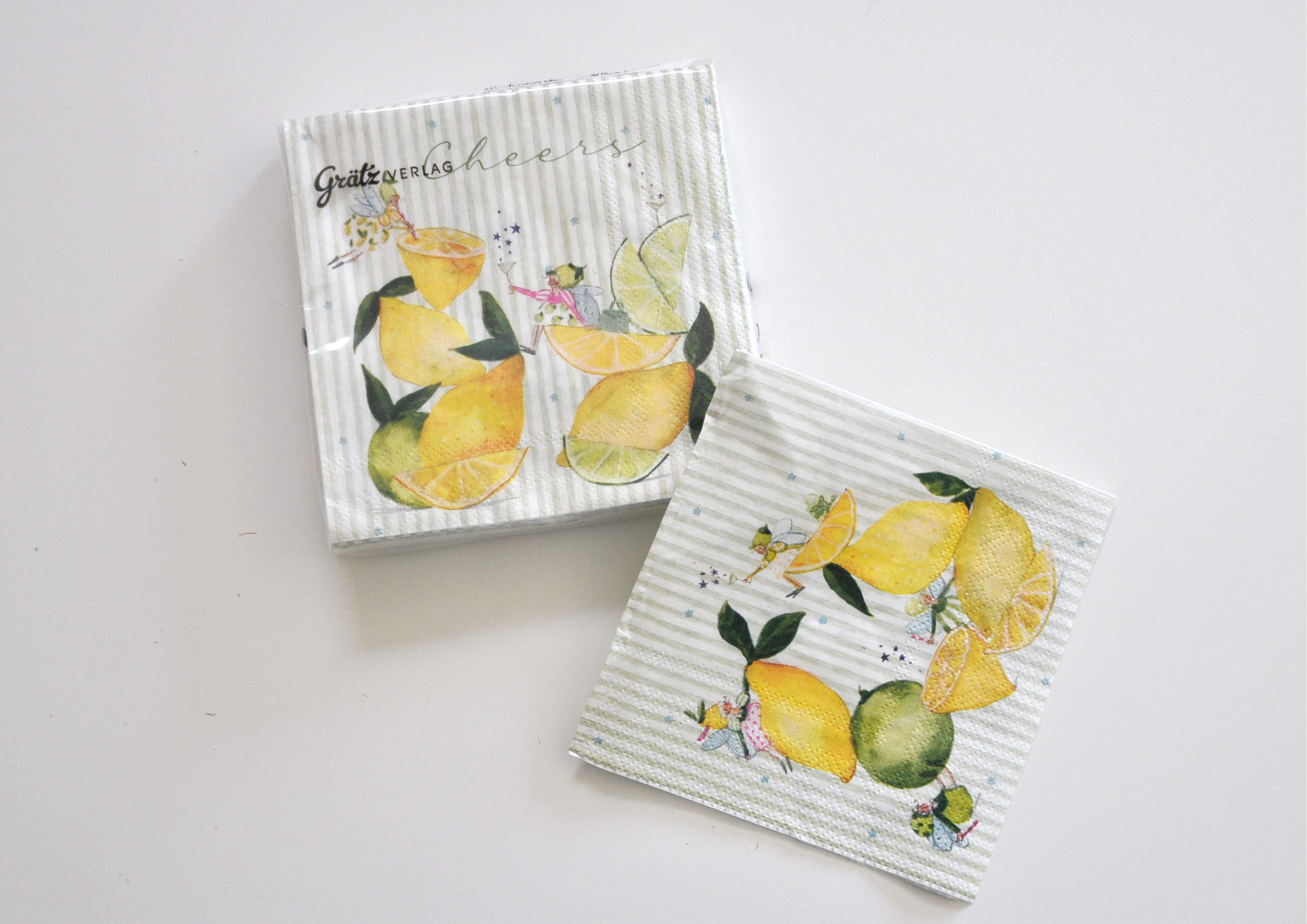 Zitronen Fee / Fresh Lemons / Cheers - Cocktailservietten