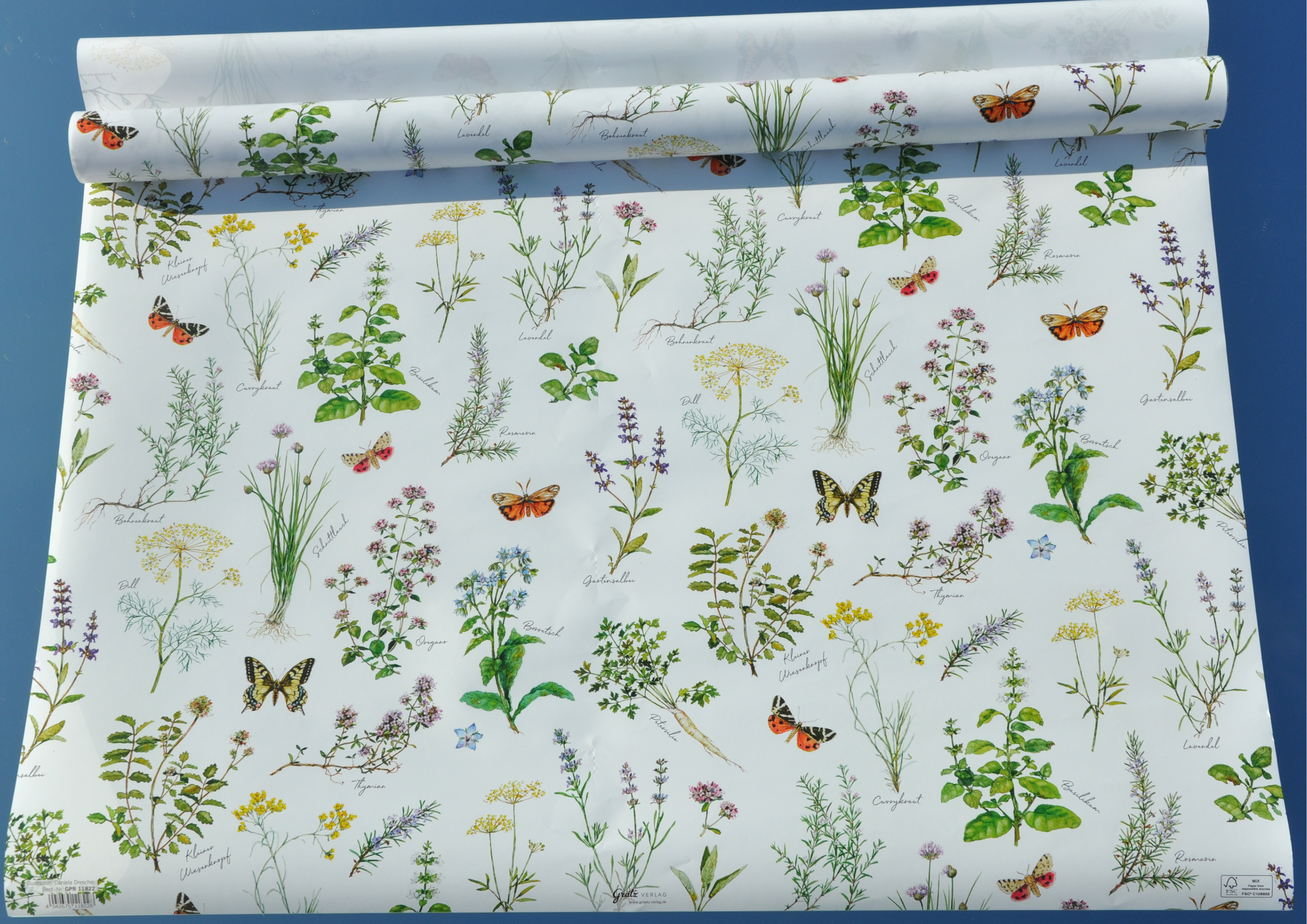 Im Kräutergarten - Geschenkpapier