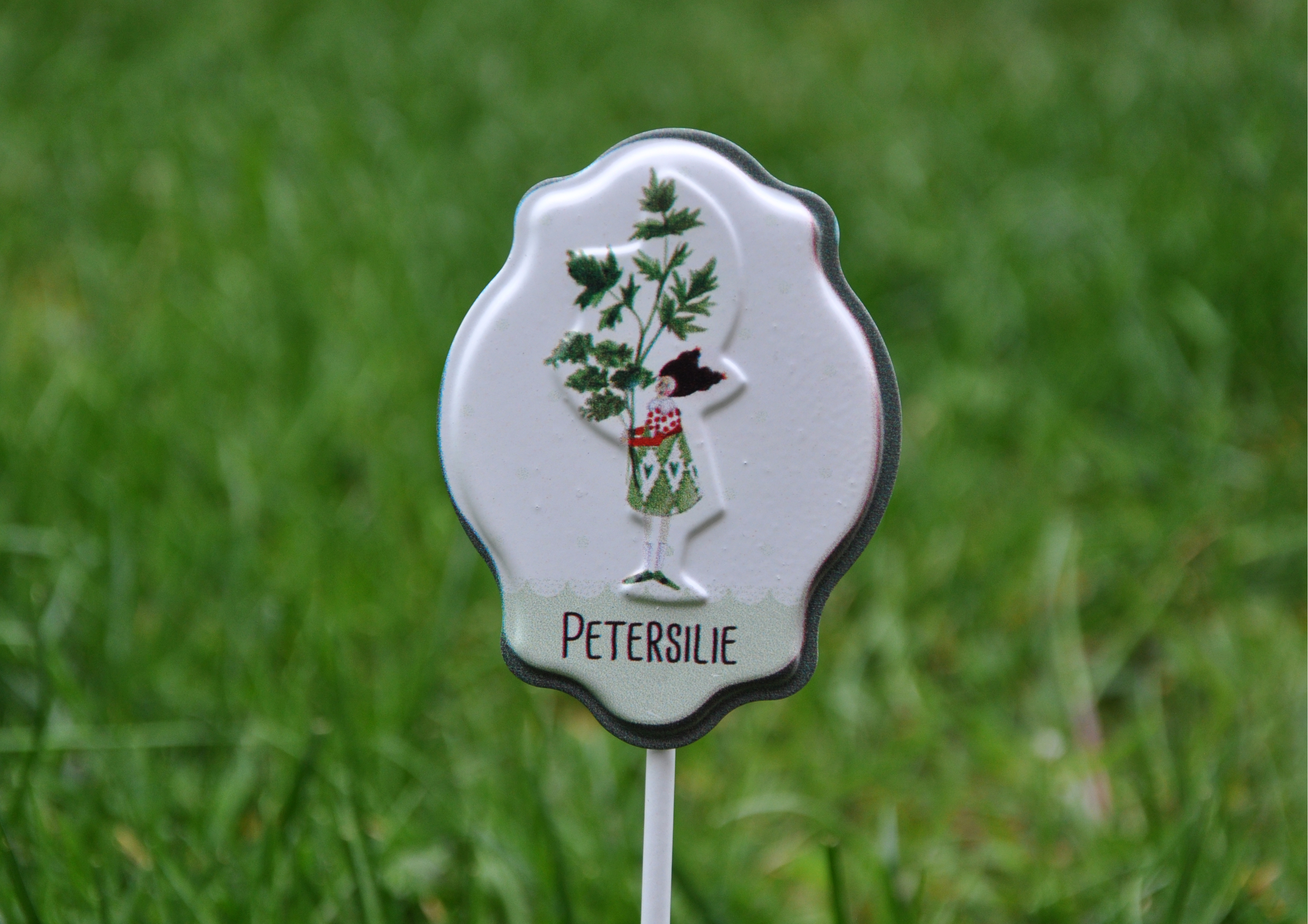 Petersilie - Kräuterstecker aus Blech