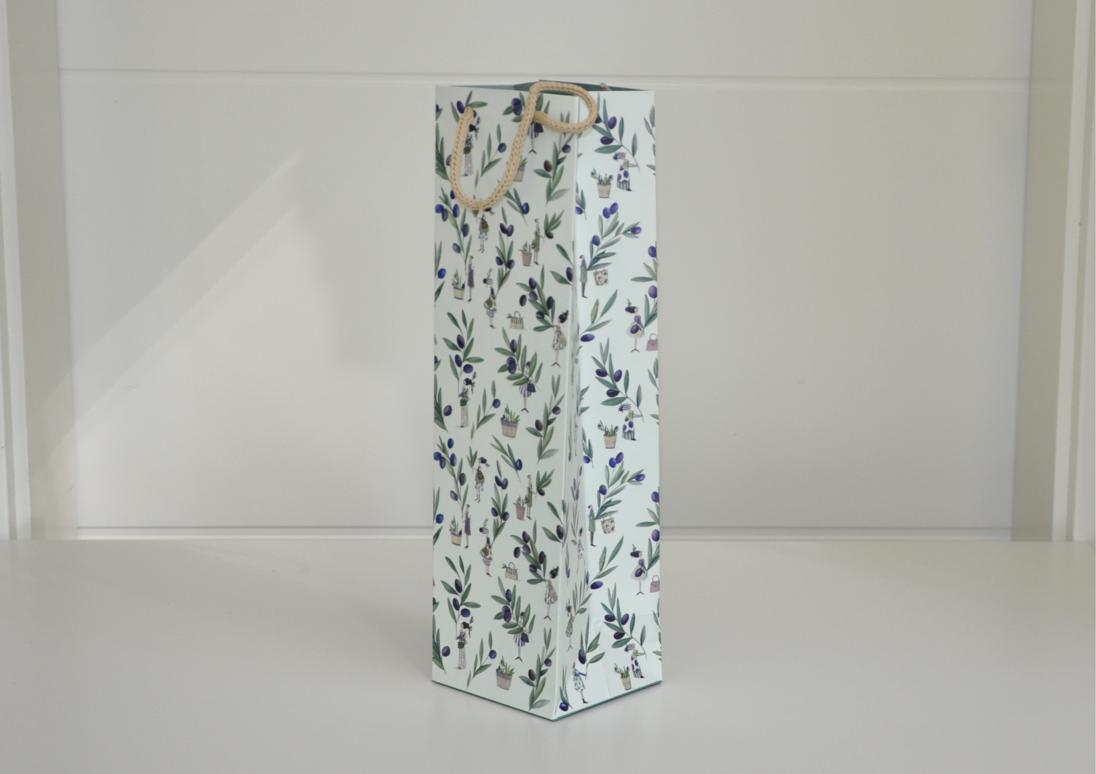 FlaschenOlivenN1 Oliven - Geschenktasche / Flaschentüte