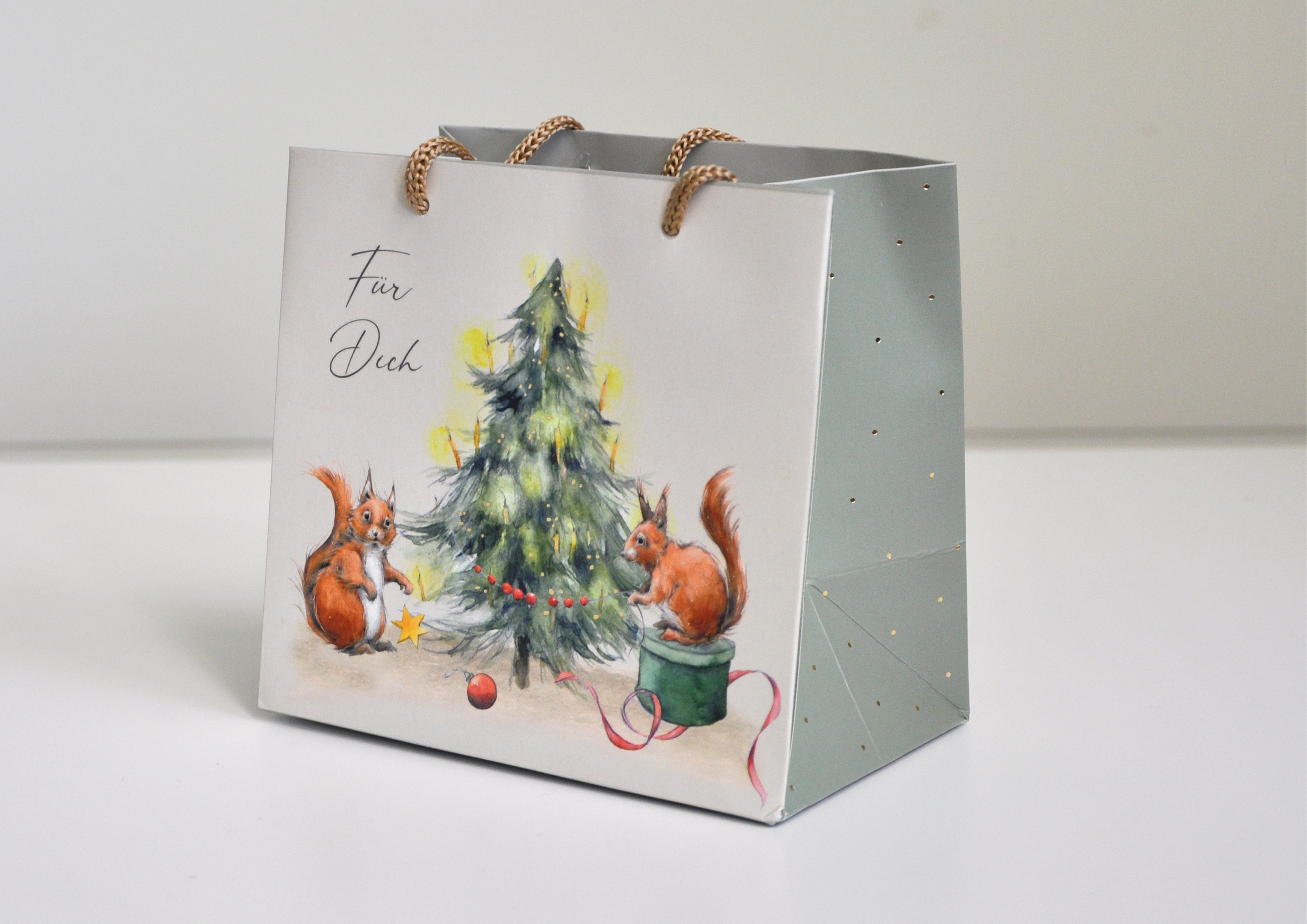 Eichhörnchen / Weihnachten - Geschenktasche  