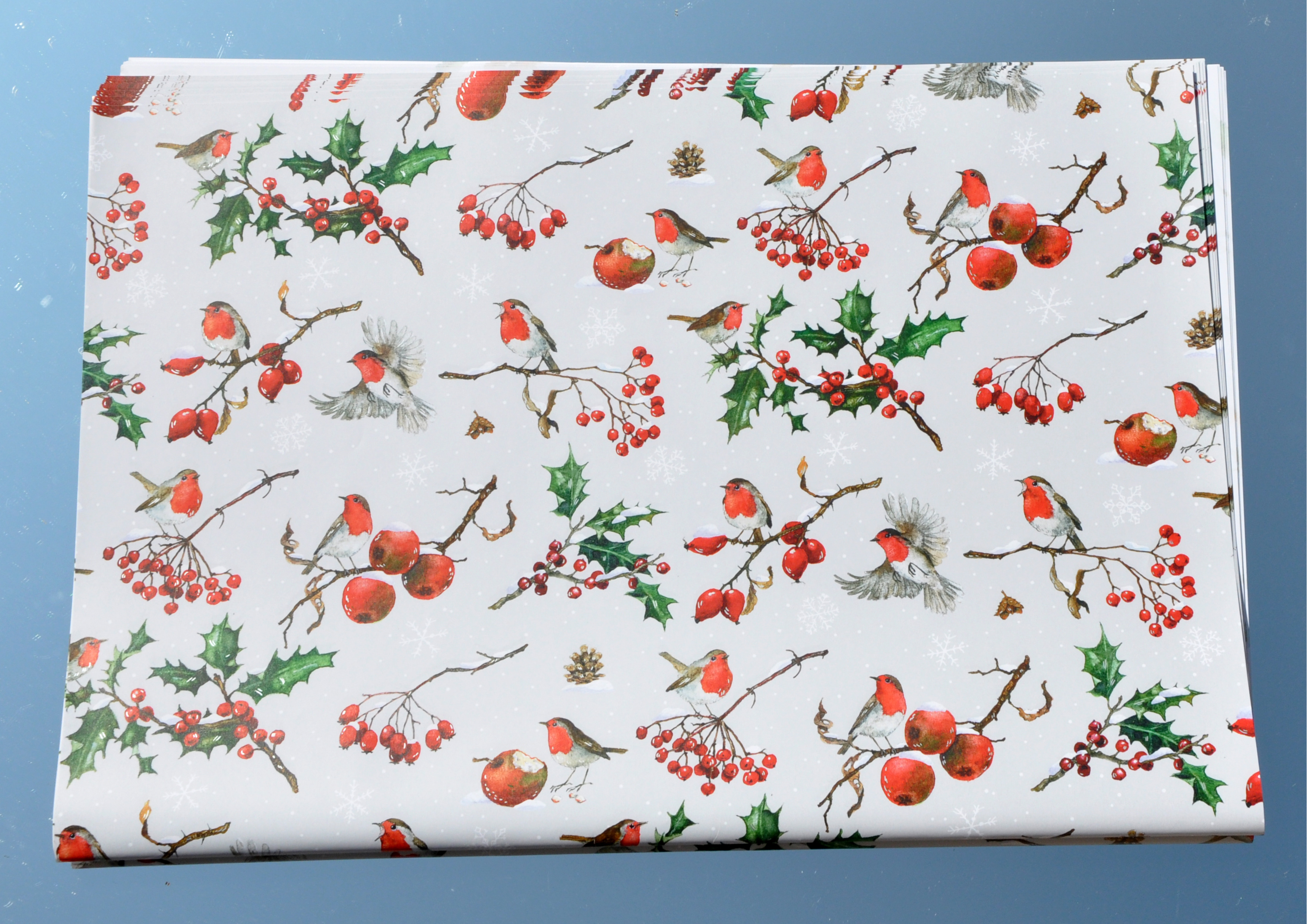 Frostige Beeren - Geschenkpapier
