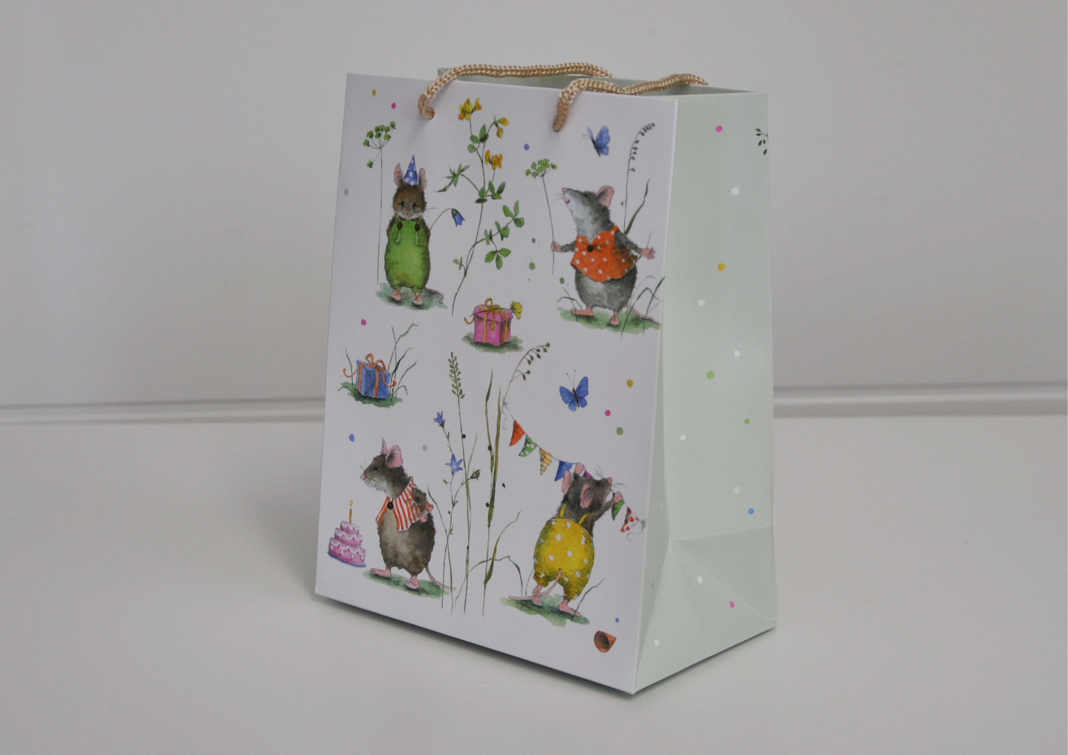 Mäuseparty - Geschenktasche  