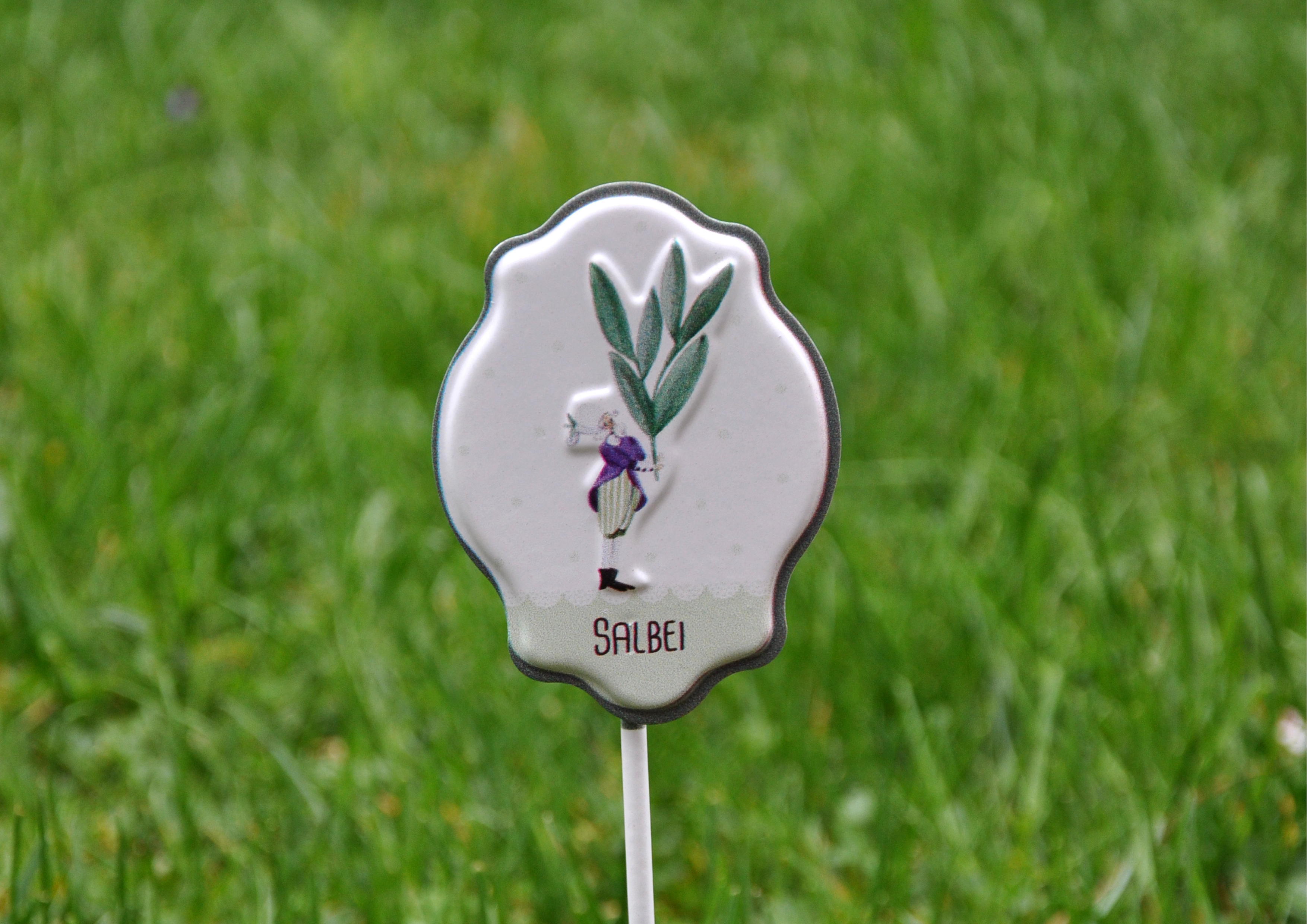 Salbei - Kräuterstecker aus Blech