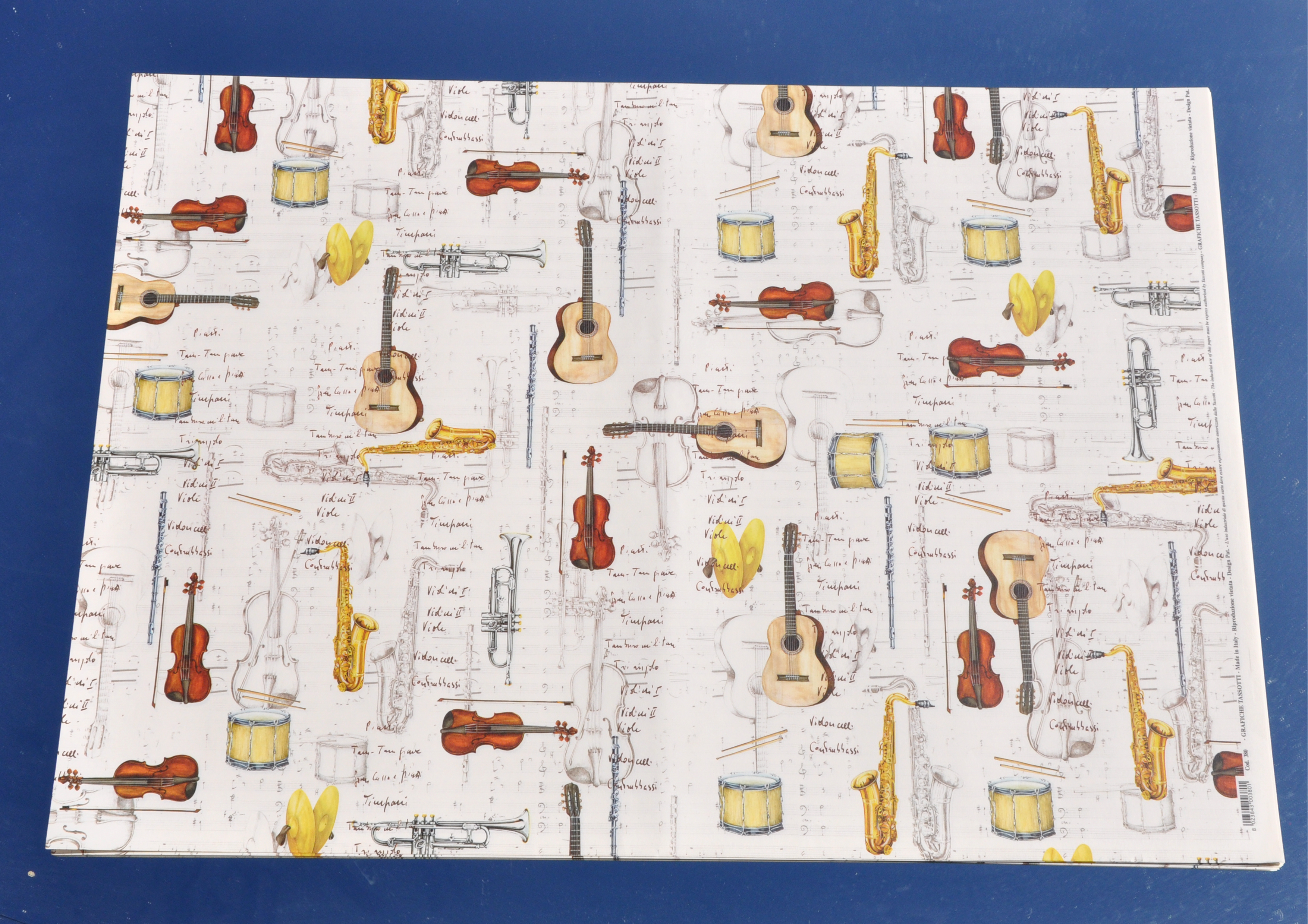 Musikinstrumente / Instrumente - Geschenkpapier