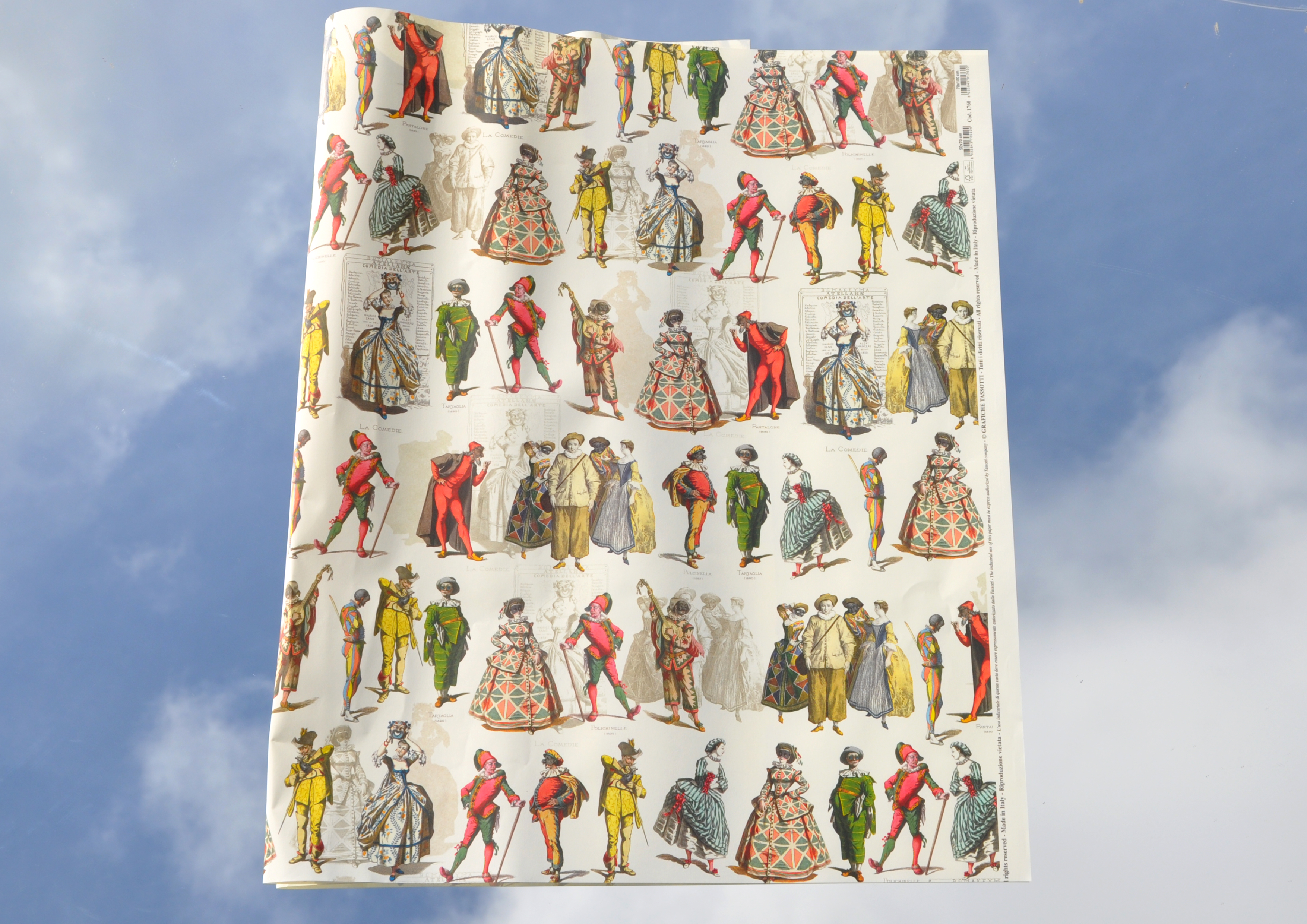 antike Karnevalskostüme - Geschenkpapier  