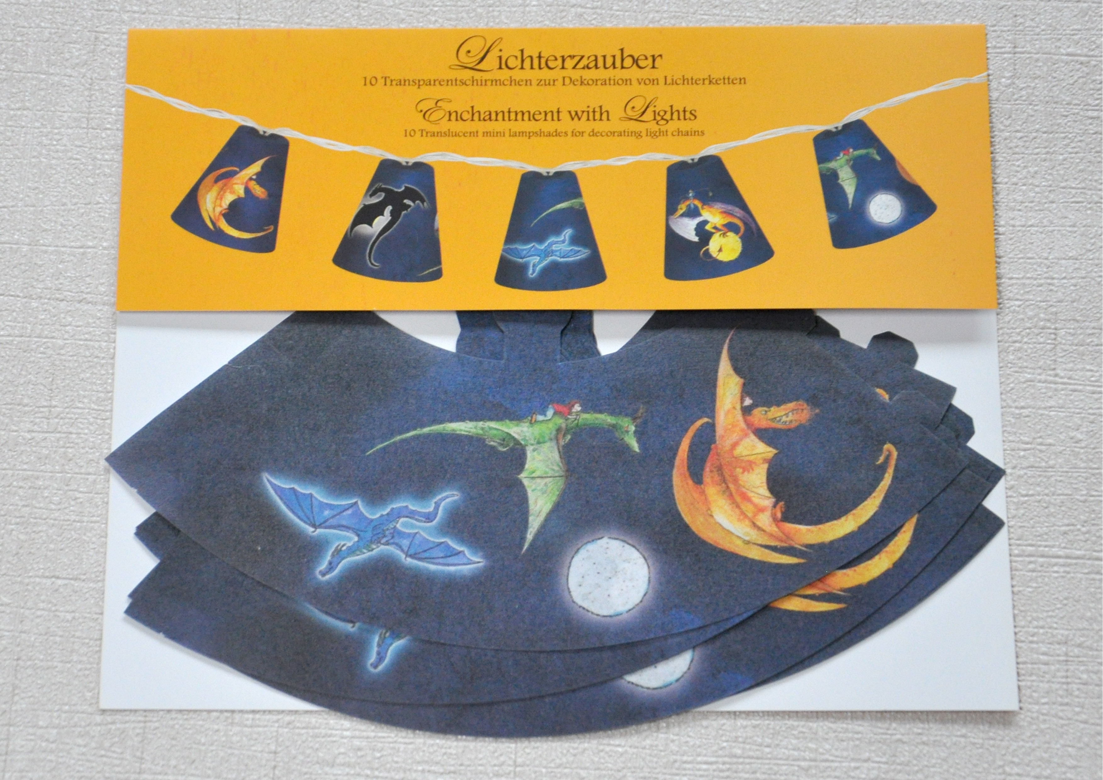 Drachenland - Lichterzauber- Lampenschirme für Lichterketten