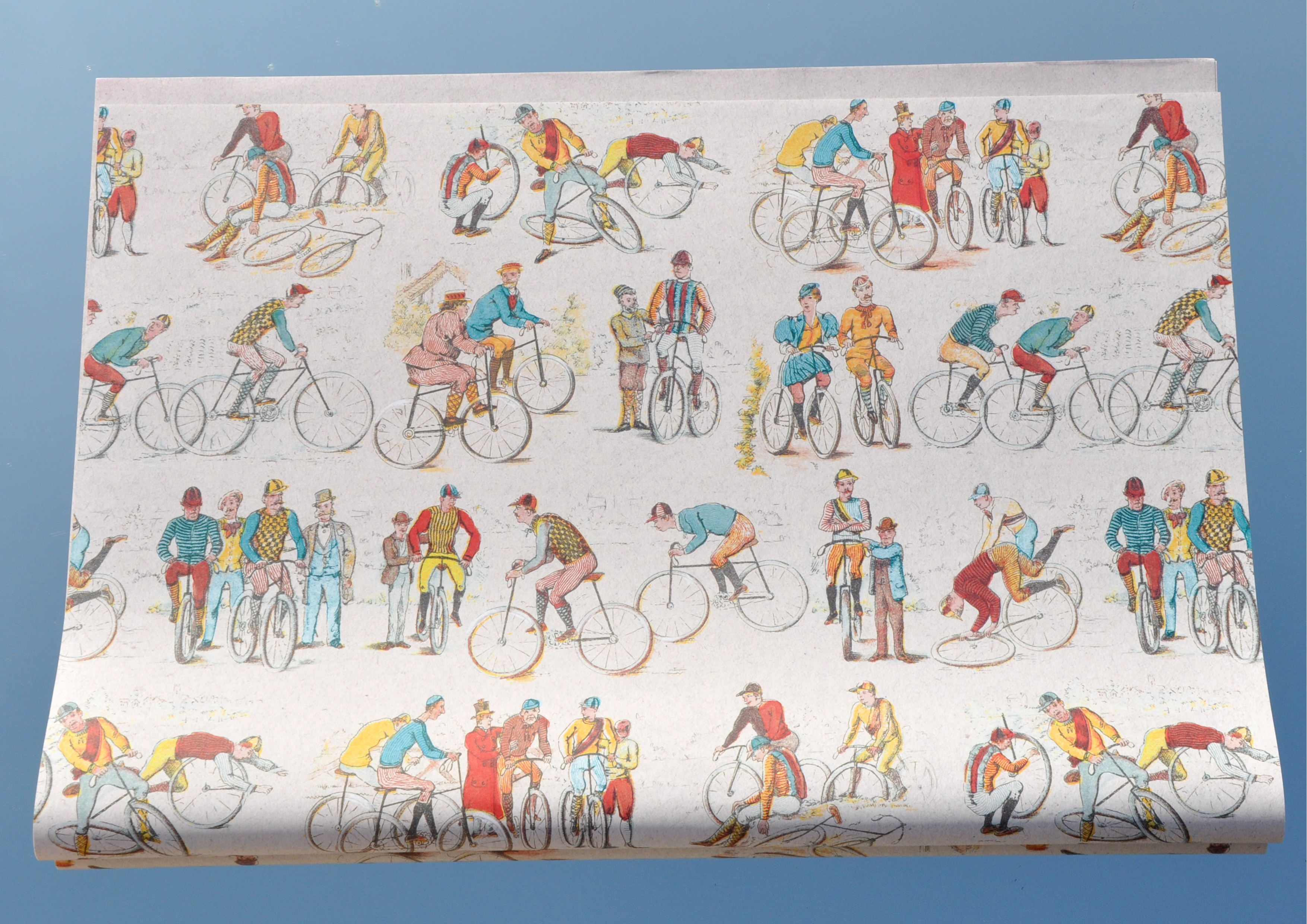 Radfahrer / Fahrrad / vintage Bicycle - Geschenkpapier