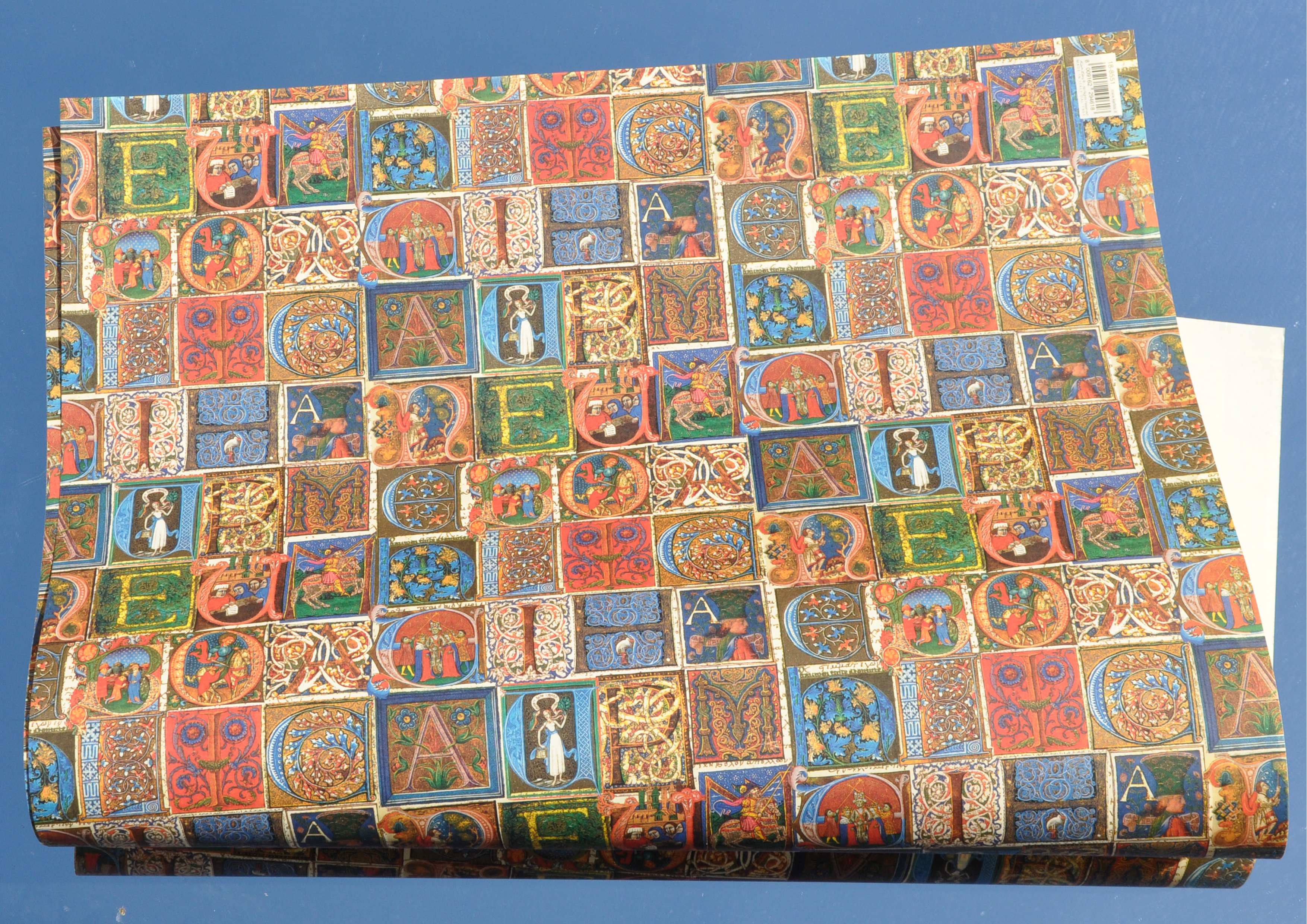 Mittelalter - Geschenkpapier mit Golddruck