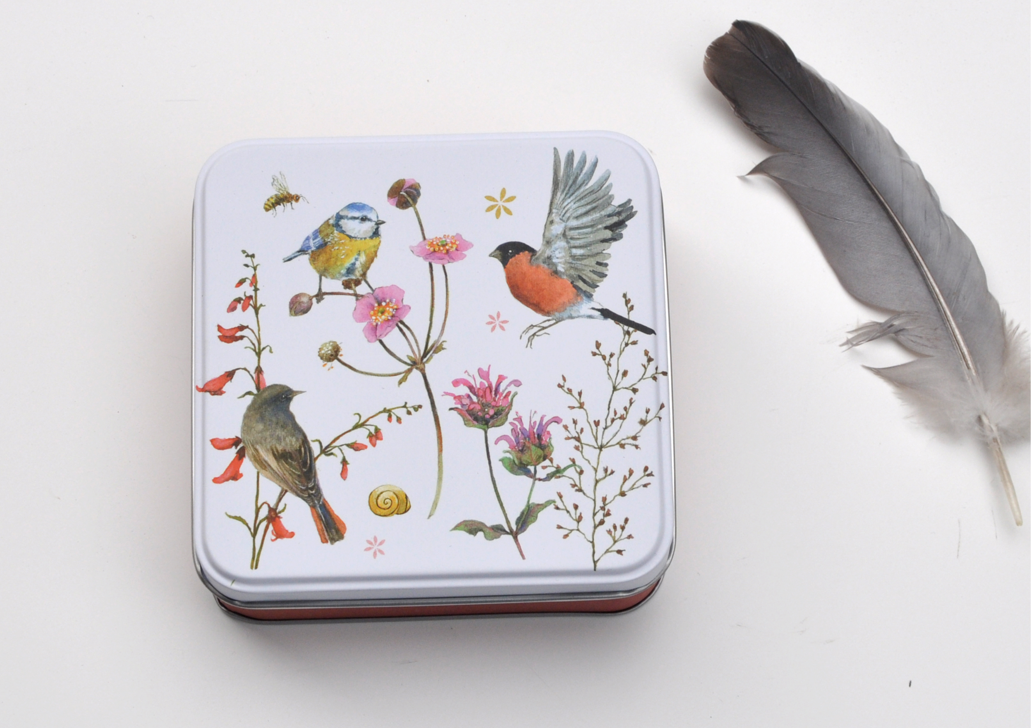 Vogelgarten / Zeit für Harmonie - Geschenkdose aus Metall 