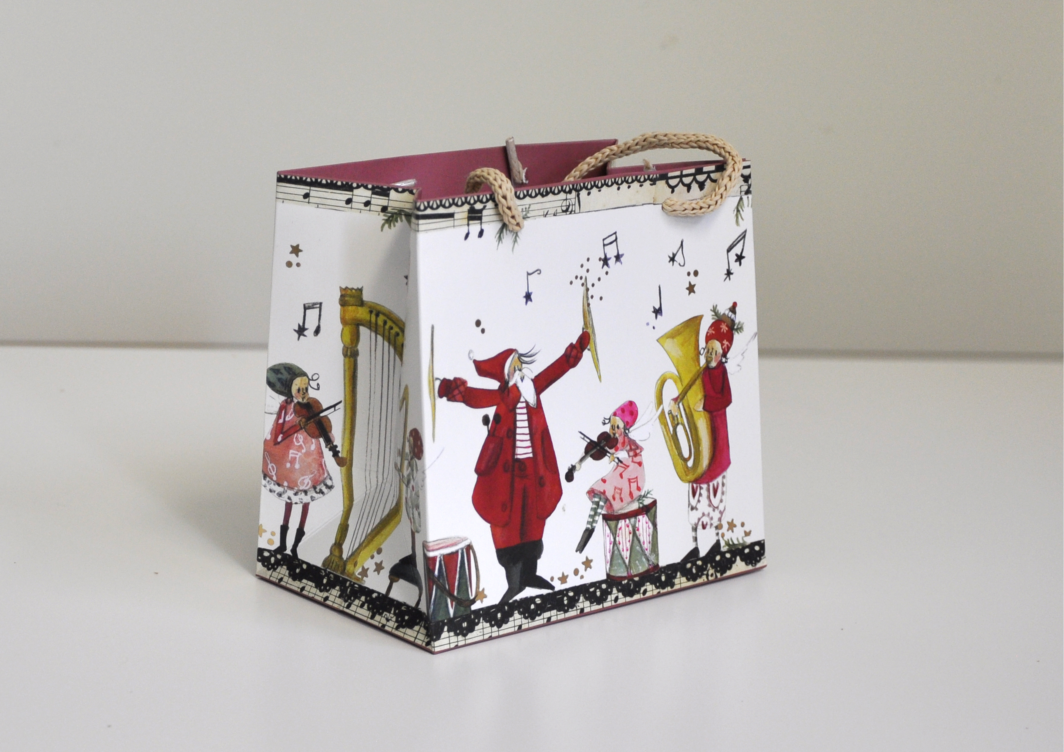Weihnachtsmusik / Musikanten - Geschenktasche  