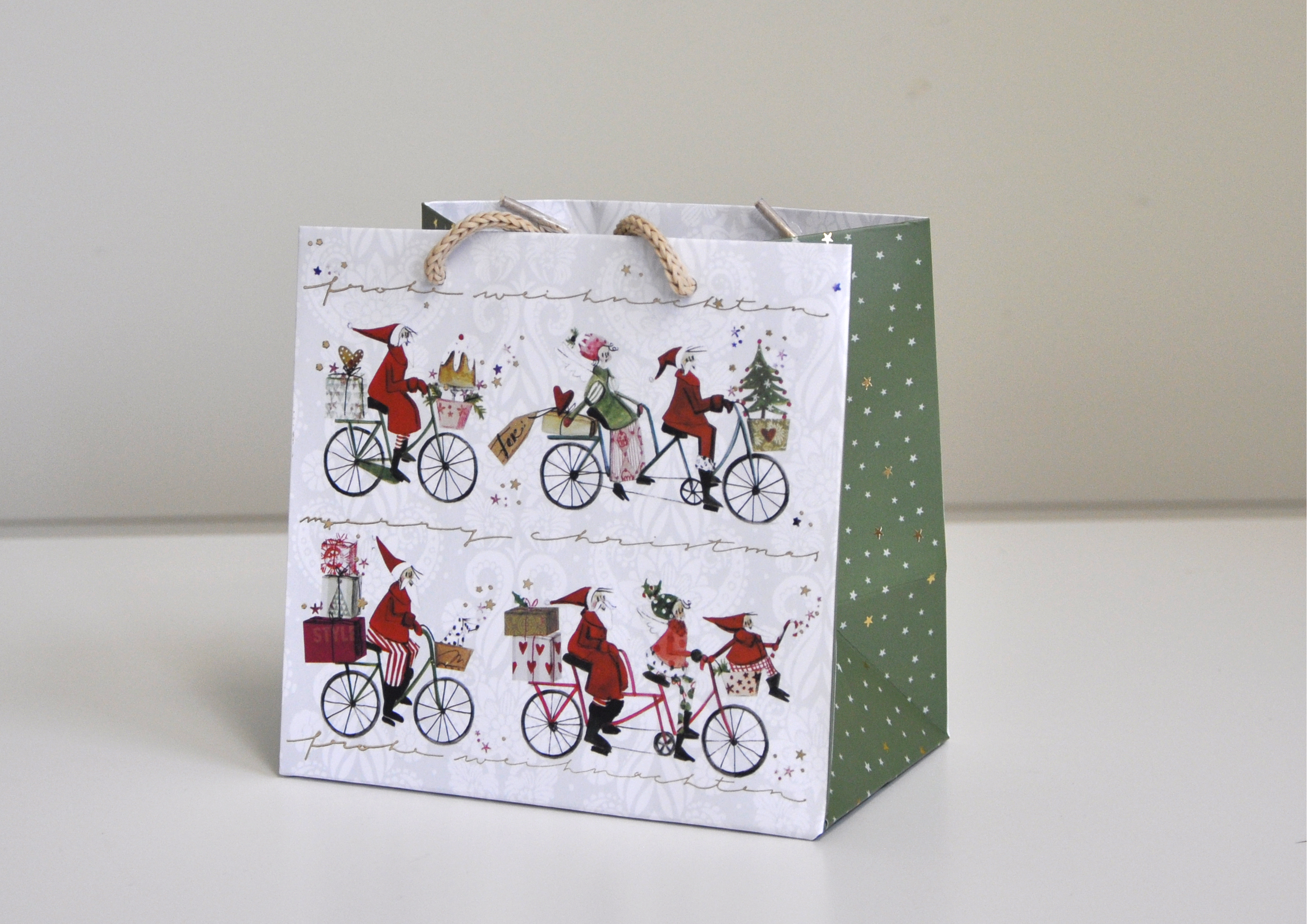 Weihnachts-Fahrrad - Geschenktasche   