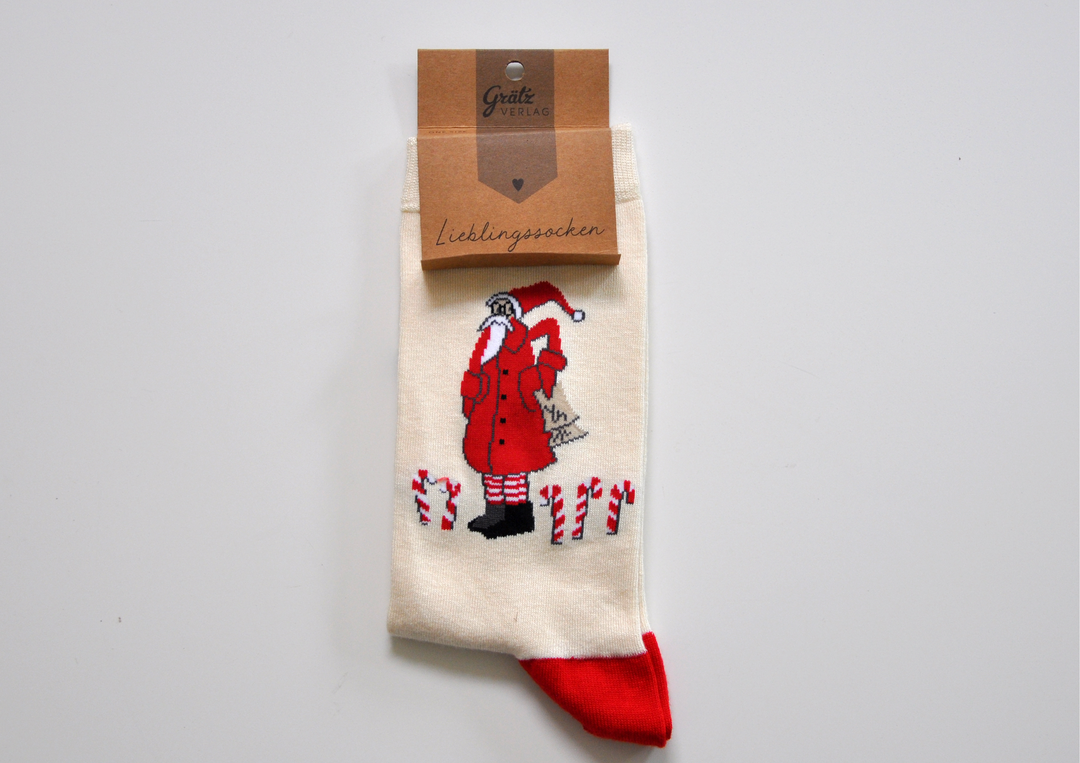 Weihnachtsmann - Socken aus Bambusviscose Gr. 38-44  