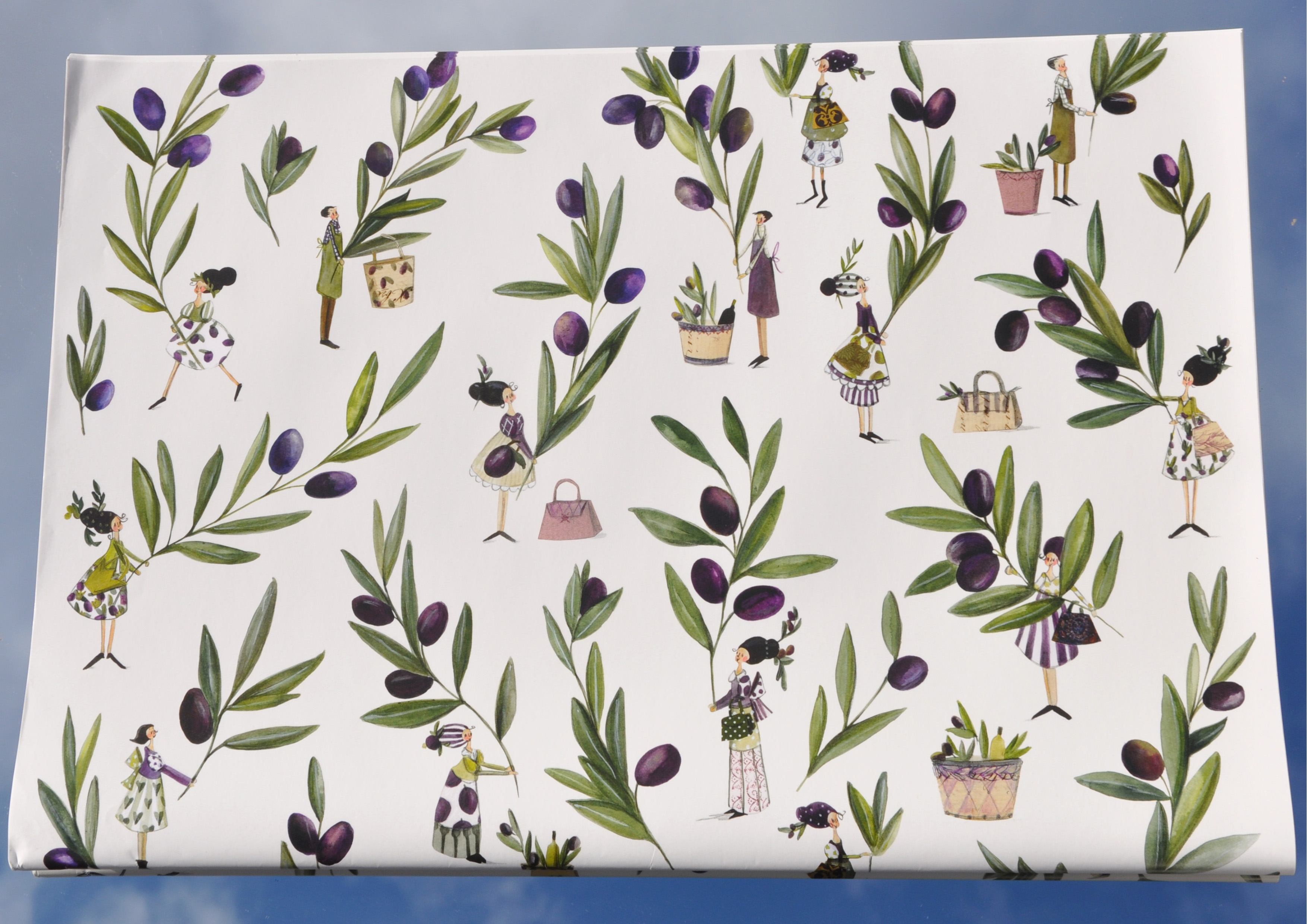 olivenwDfDHQtvO2VDE Oliven - Geschenkpapier