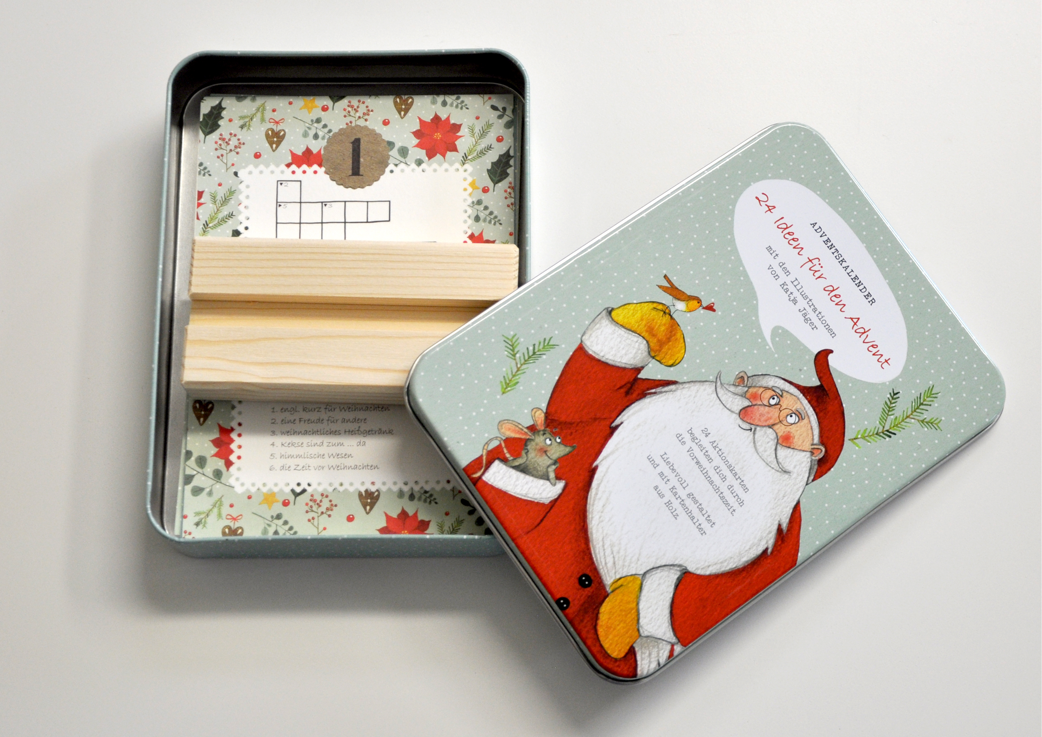 24 Ideen für den Advent - Adventskalenderkarten mit Halterung