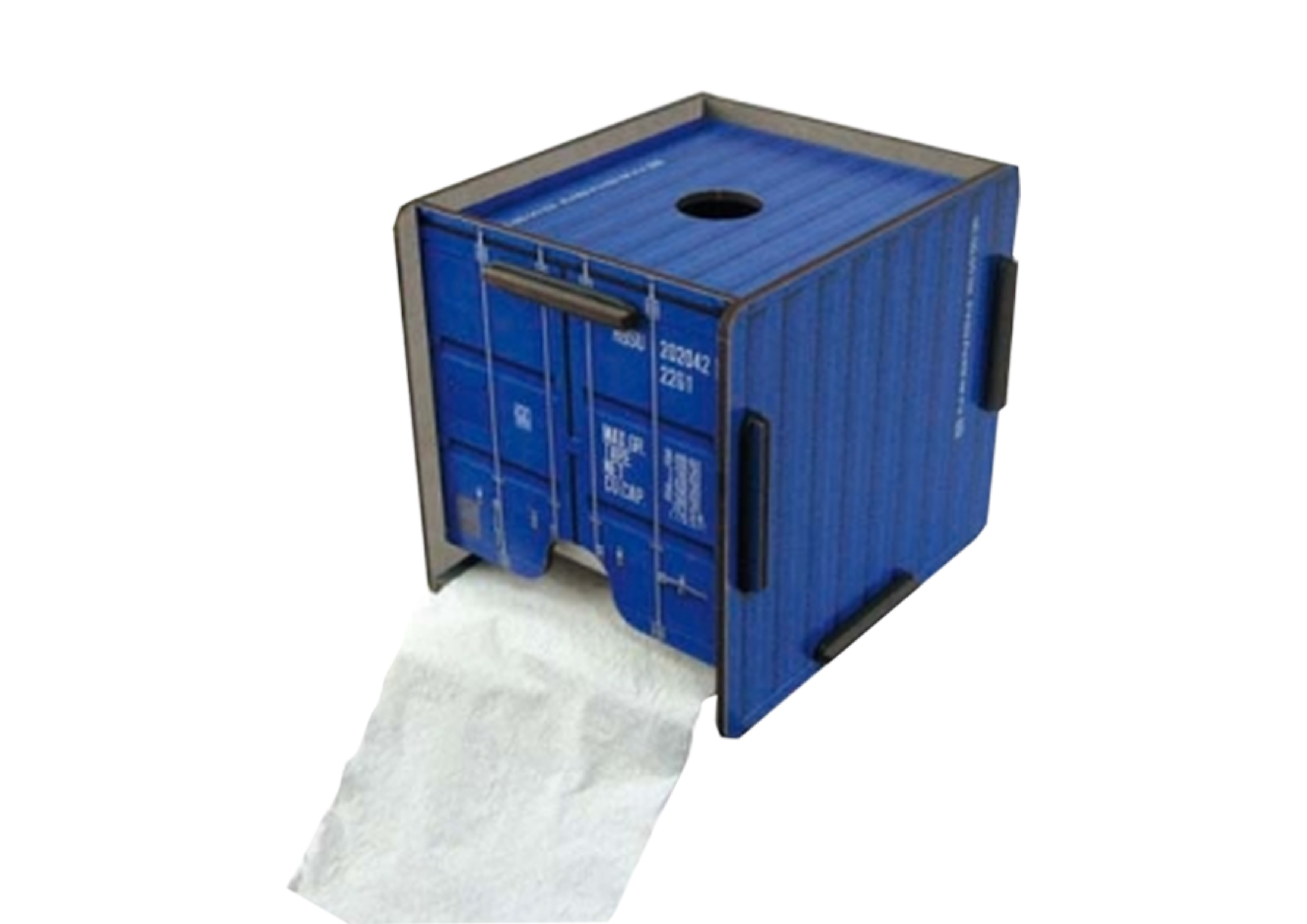Container blau - Toilettenpapier-Halter ToPa-Box