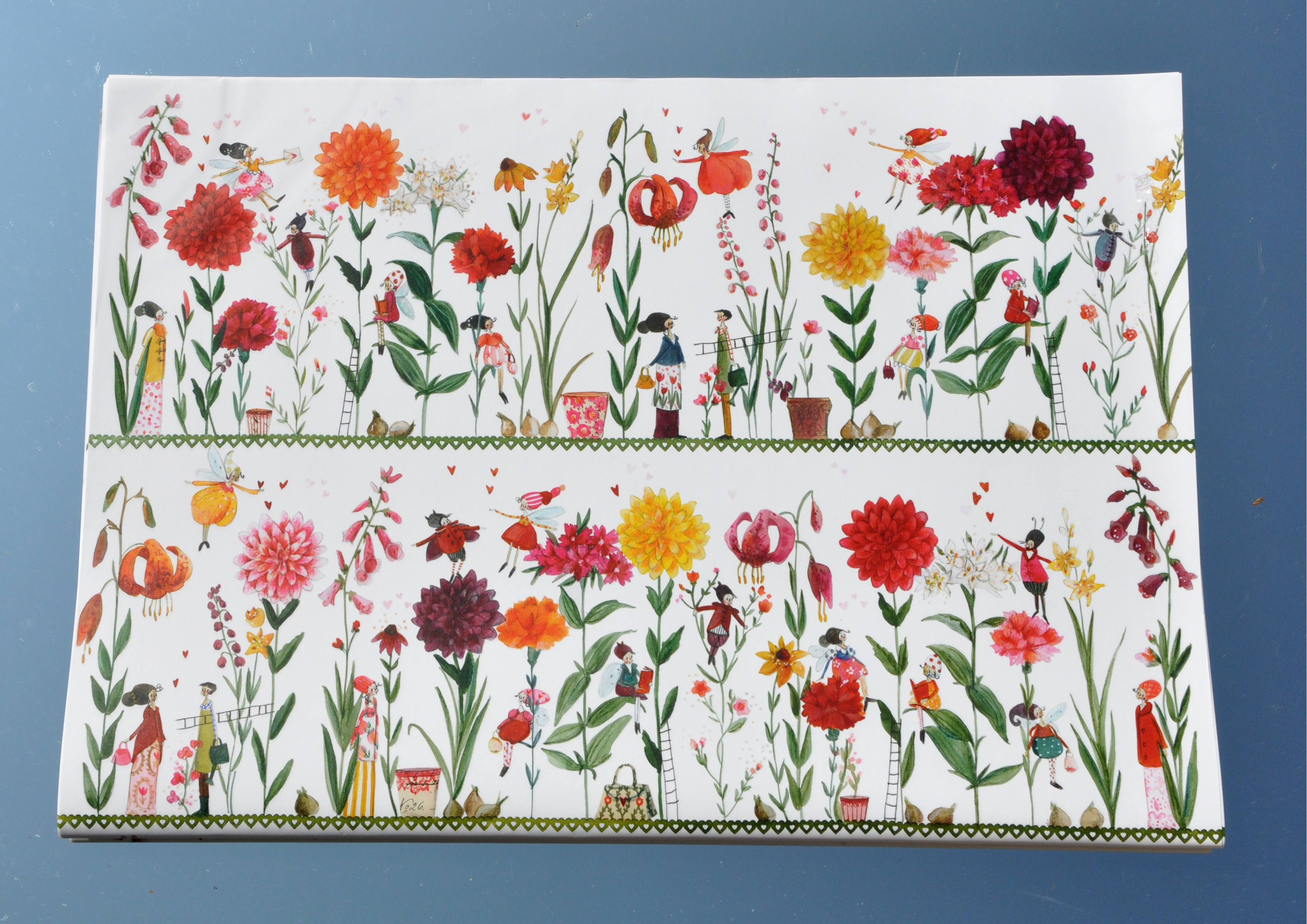 Blumenparadies - Geschenkpapier