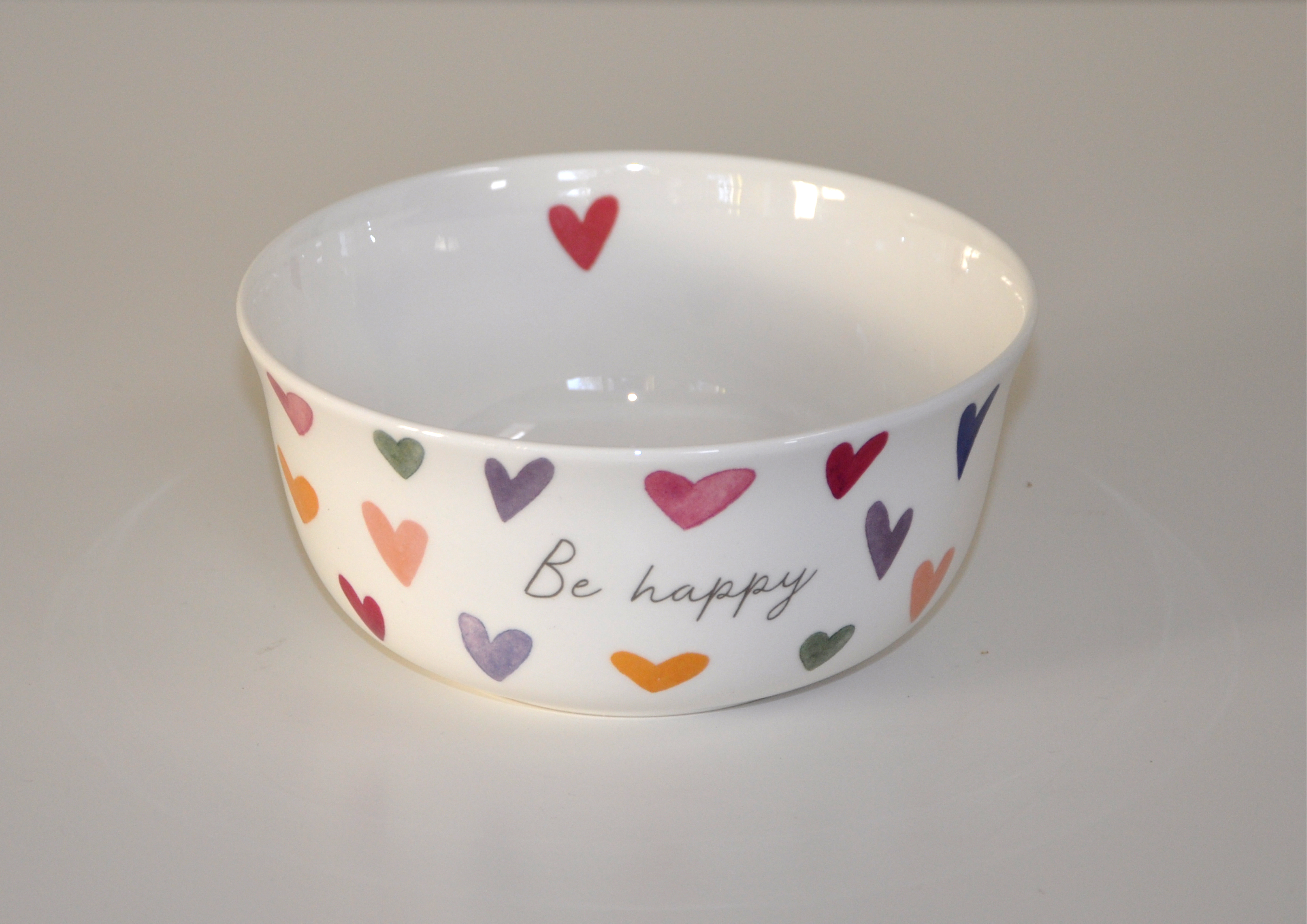 Von Herzen / Be happy - Schüssel, Schale, Müslischale 