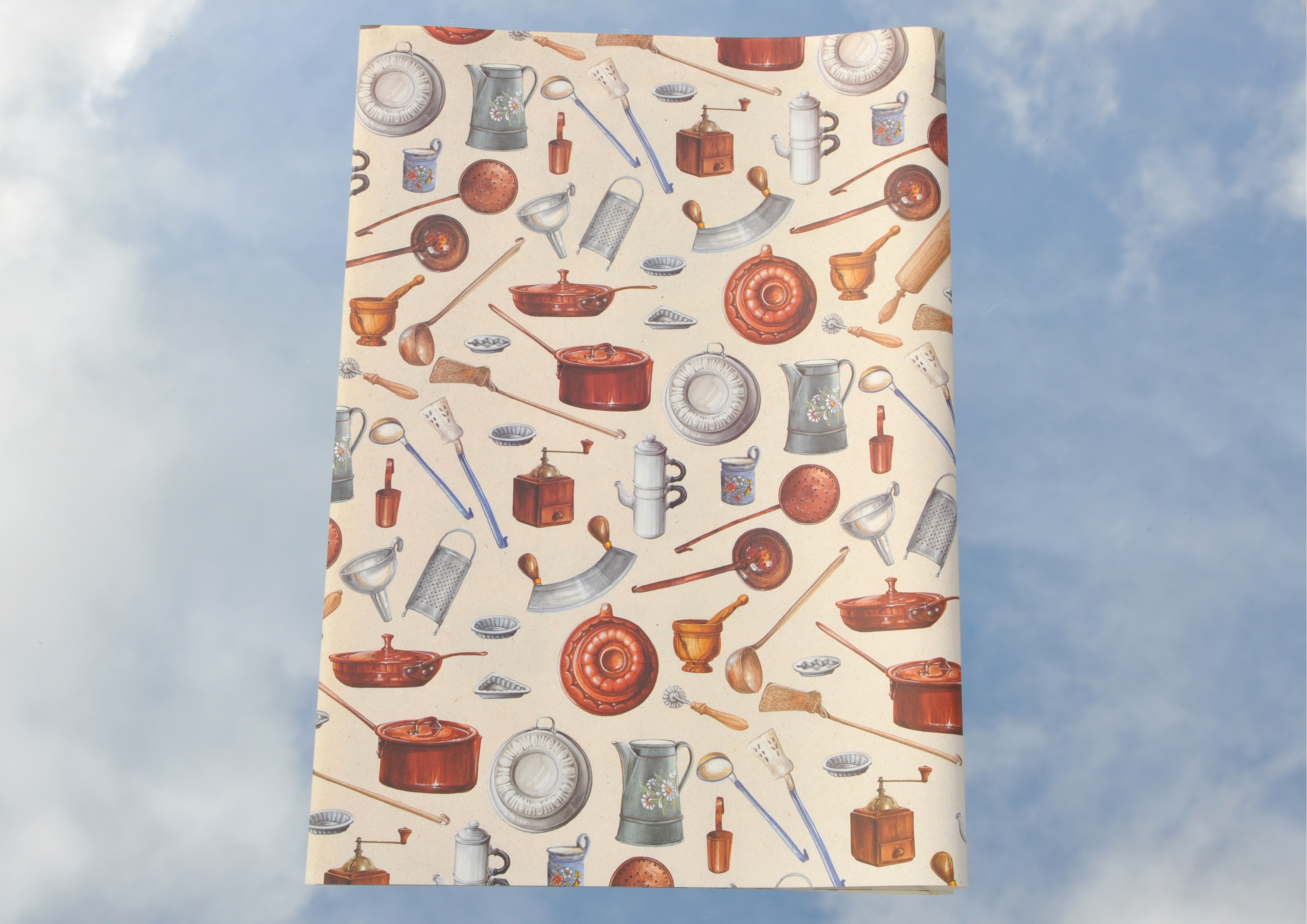 Küchenutensilien Retro - Geschenkpapier