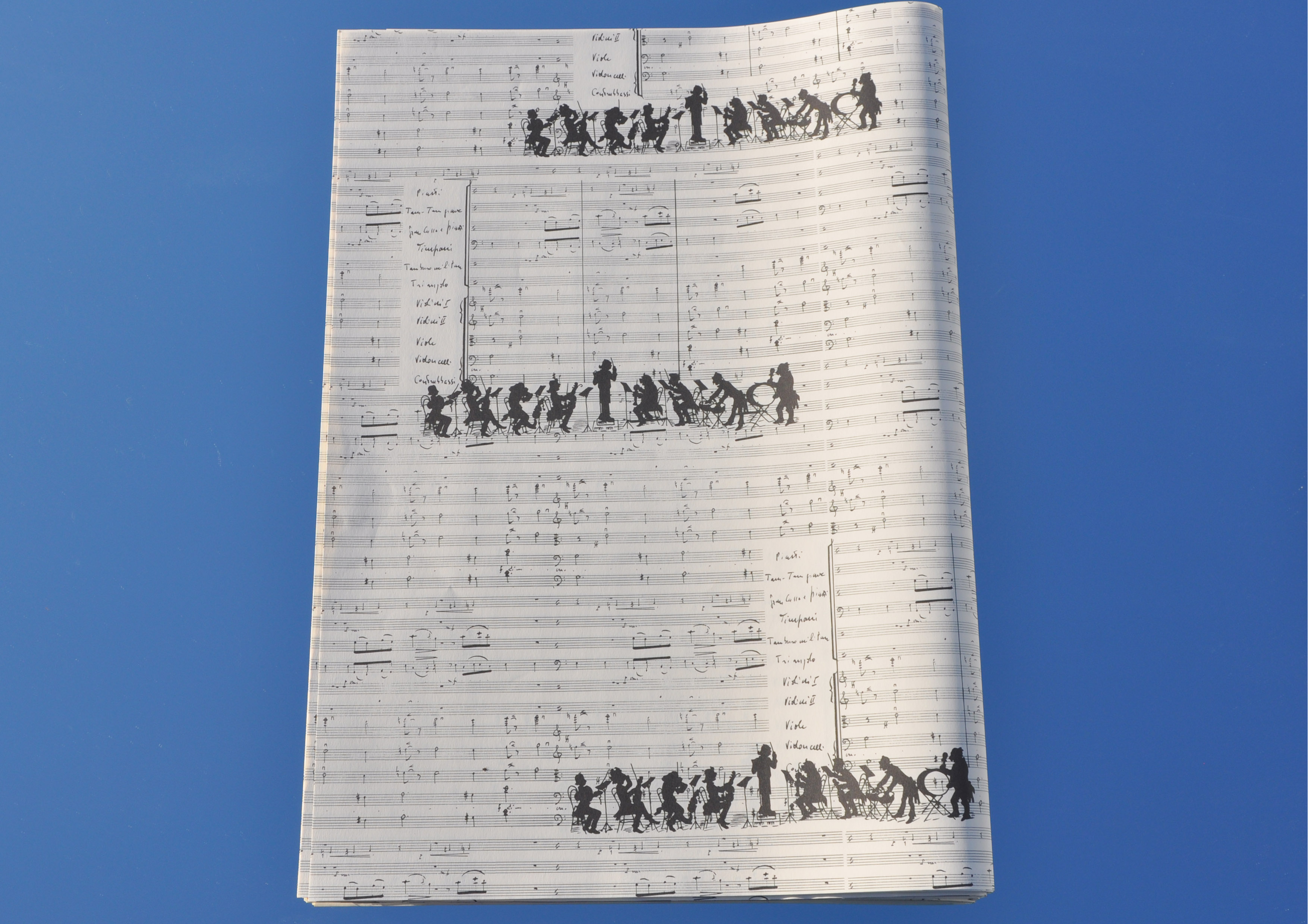 Orchester / Noten - Geschenkpapier