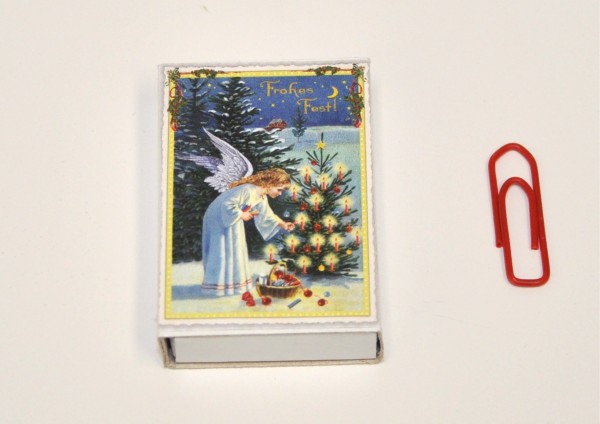 Weihnachtsengel Nostalgie- Mini-Geschenkschachtel