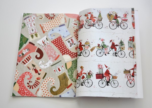Weihnachtshäuser - Weihnachts-Geschenkpapiere von Silke Leffler - Geschenkpapierbuch