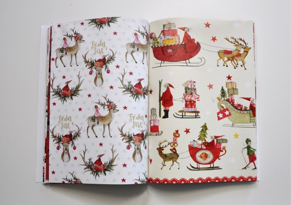 Wichtelzeit - Weihnachts-Geschenkpapiere von Silke Leffler - Geschenkpapierbuch