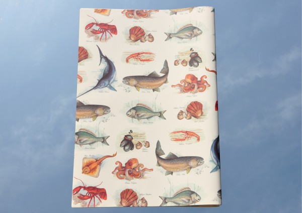 Fische und Meerestiere - Geschenkpapier